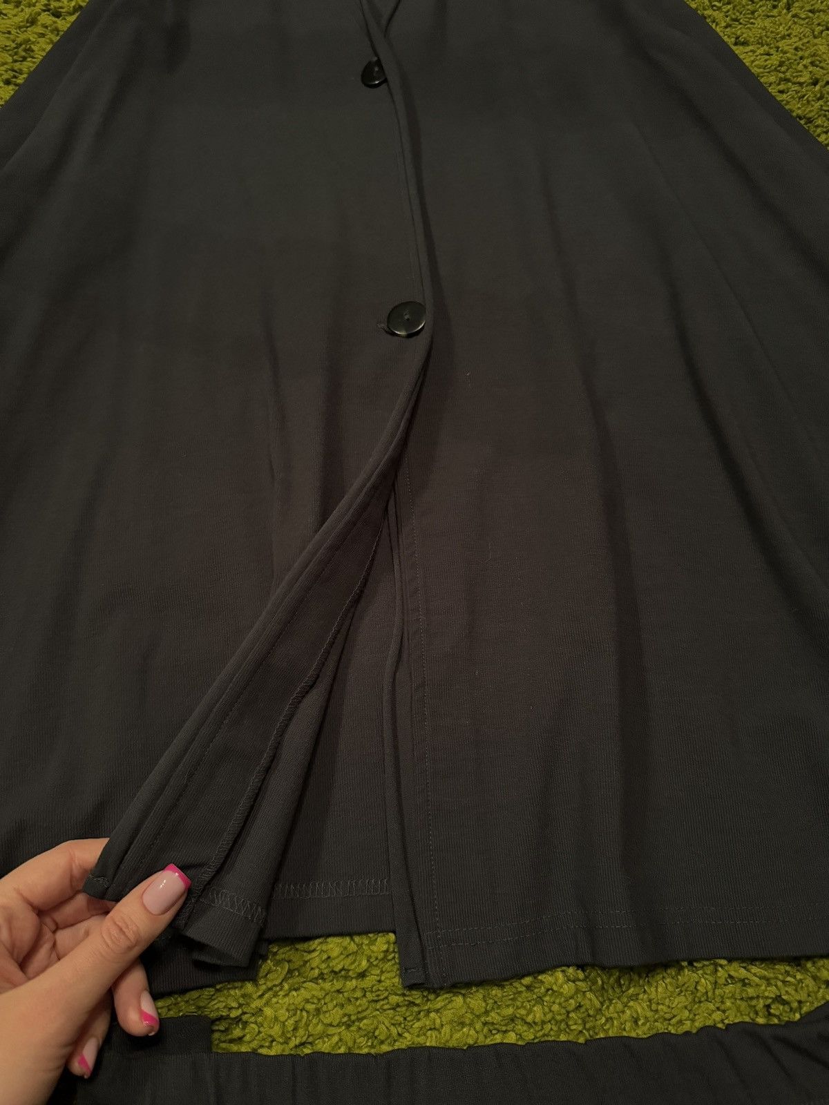 Designer Katharina Hovman avant garde suit cardigan + skirt Size L / US 10 / IT 46 - 4 Thumbnail