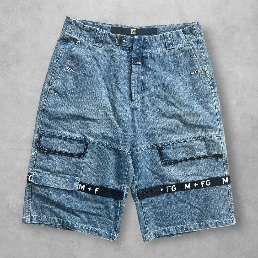 Image of Denim Marithe Francois Girbaud Shorts in Blue, Men's (Size 36)