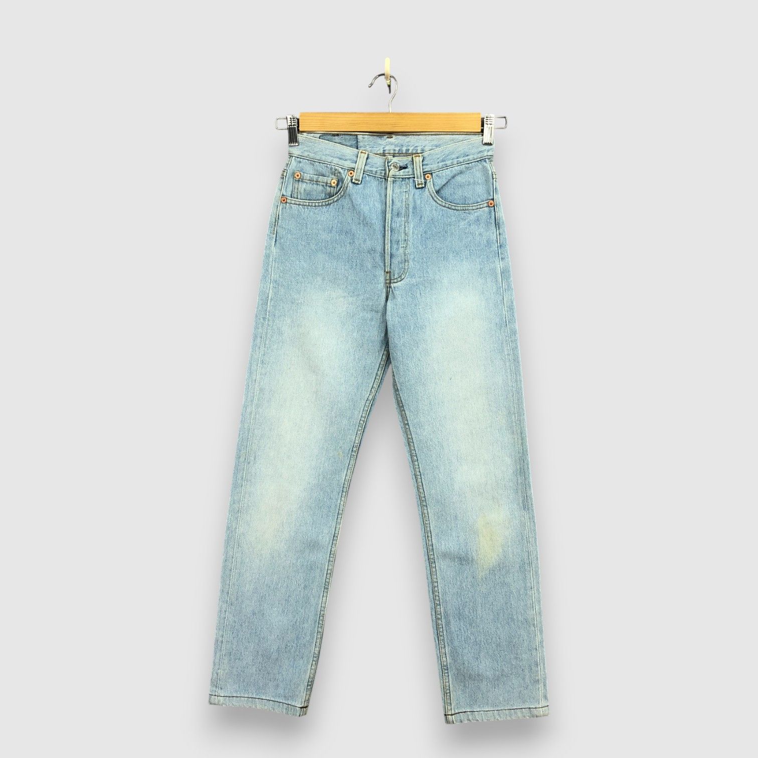 Levi's Vintage 90s Levis 501 Light Wash Jeans Faded Denim GF30285 Size 26" / US 2 / IT 38 - 1 Thumbnail