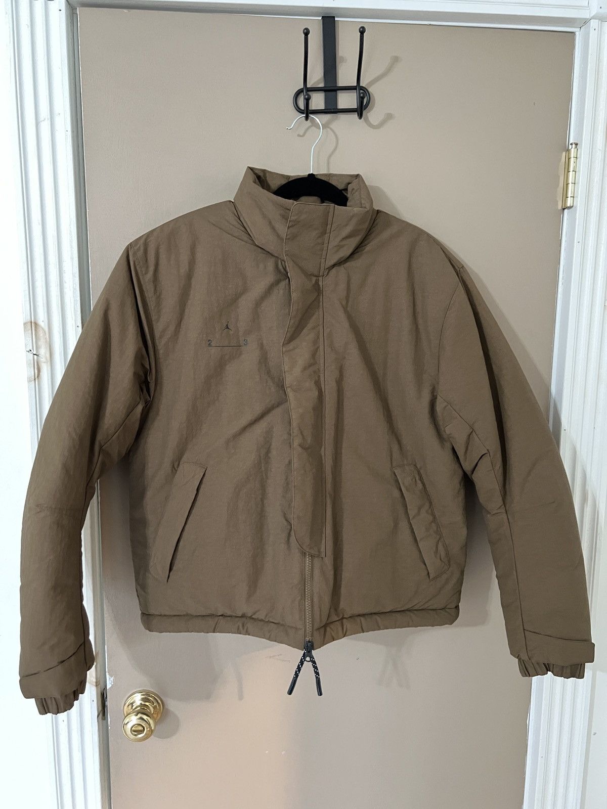 image of Jordan Nike Sample Jordan 23 Engendered Fill Jacket in Brown, Men's (Size Small)