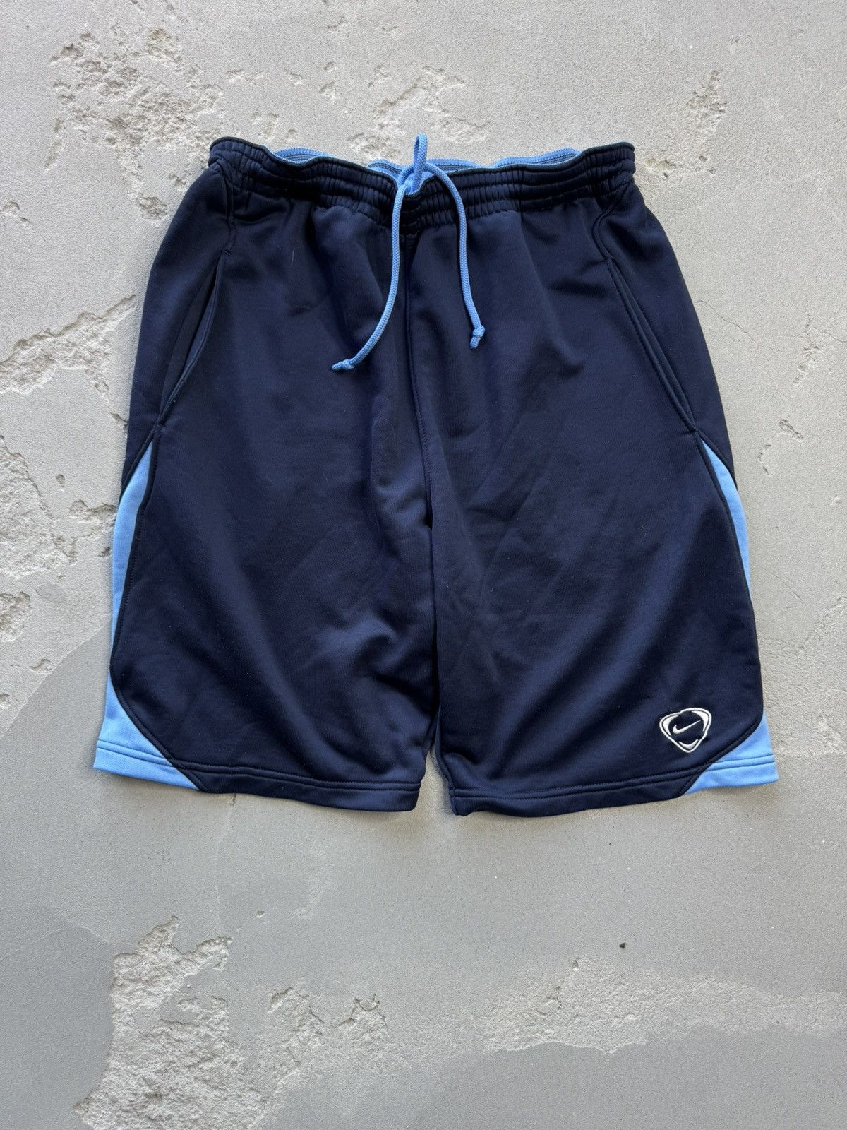 Nike × Vintage Nike vintage navy shorts track pant small swoosh Y2K Size US 30 / EU 46 - 1 Thumbnail
