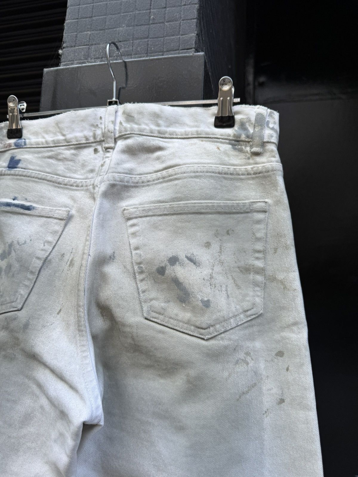 Helmut Lang Helmut Lang SS03 Painter Dirty White Classic 5 Pocket Denim Size US 30 / EU 46 - 10 Thumbnail