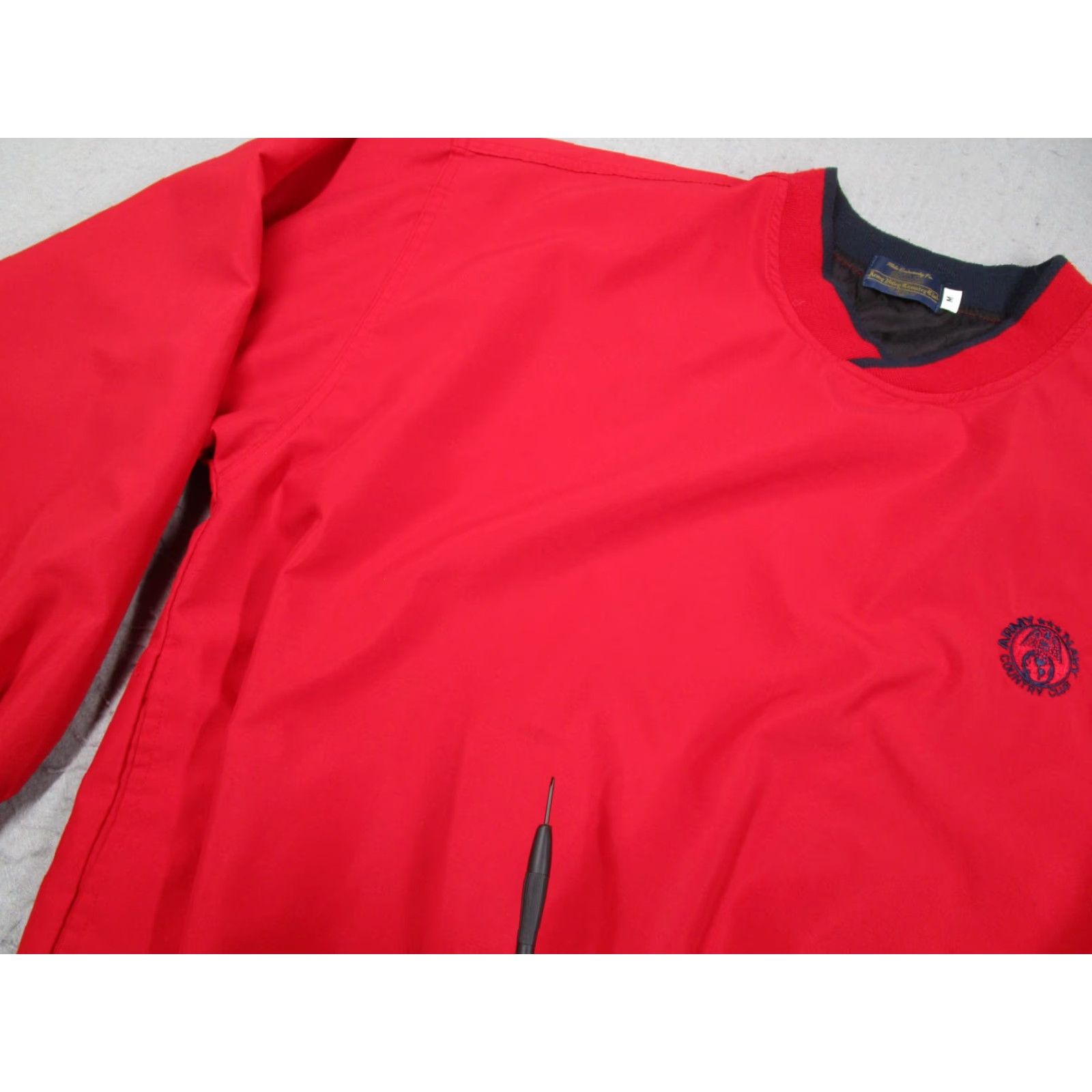 Vintage VINTAGE Army Navy Country Club Jacket Mens M Red Microfiber V Neck Golf Pullover Windbreaker Size US M / EU 48-50 / 2 - 4 Thumbnail
