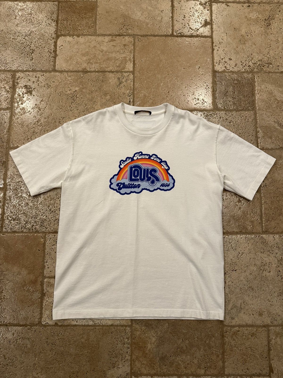Louis Vuitton Louis Vuitton LV Rainbow Studio Homme 1854 White T-Shirt Size US XXL / EU 58 / 5 - 3 Thumbnail
