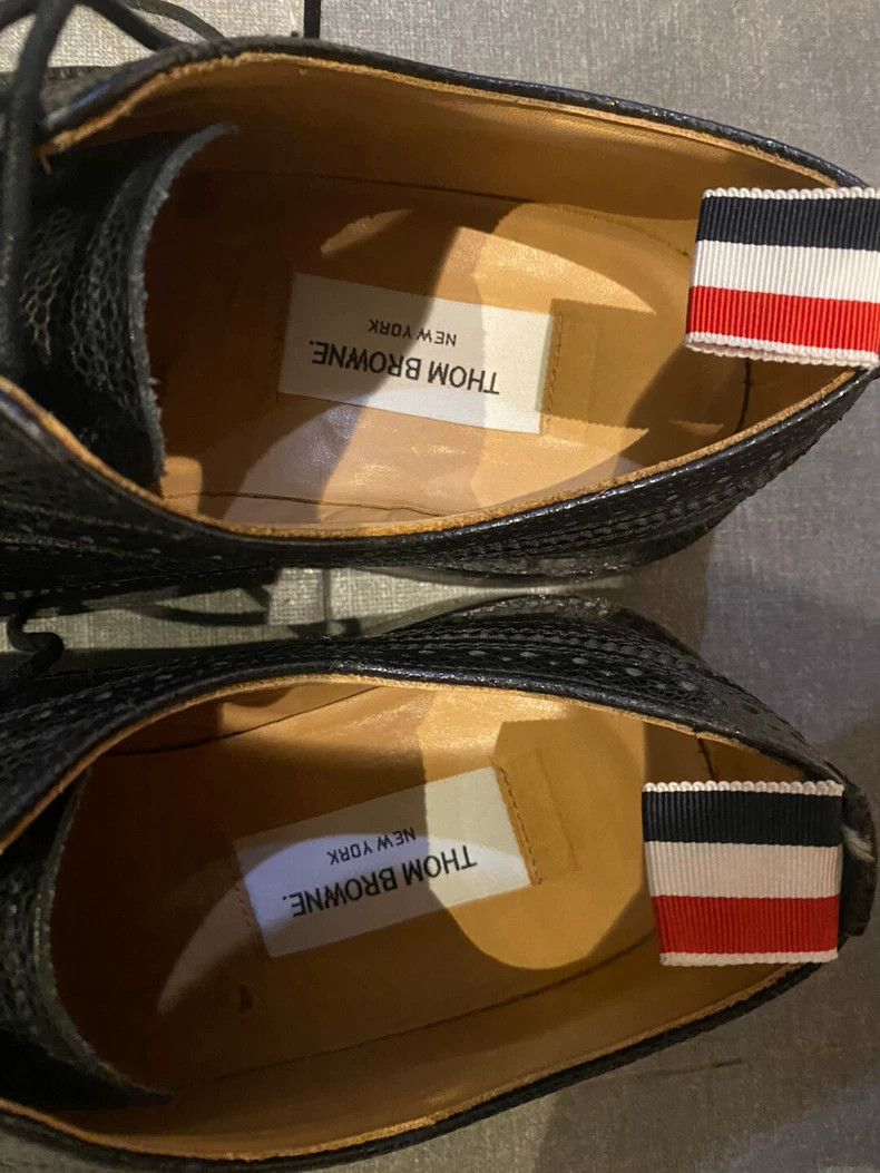 Thom Browne Thom Browne Black leather shoes Size US 8.5 / EU 41-42 - 4 Thumbnail