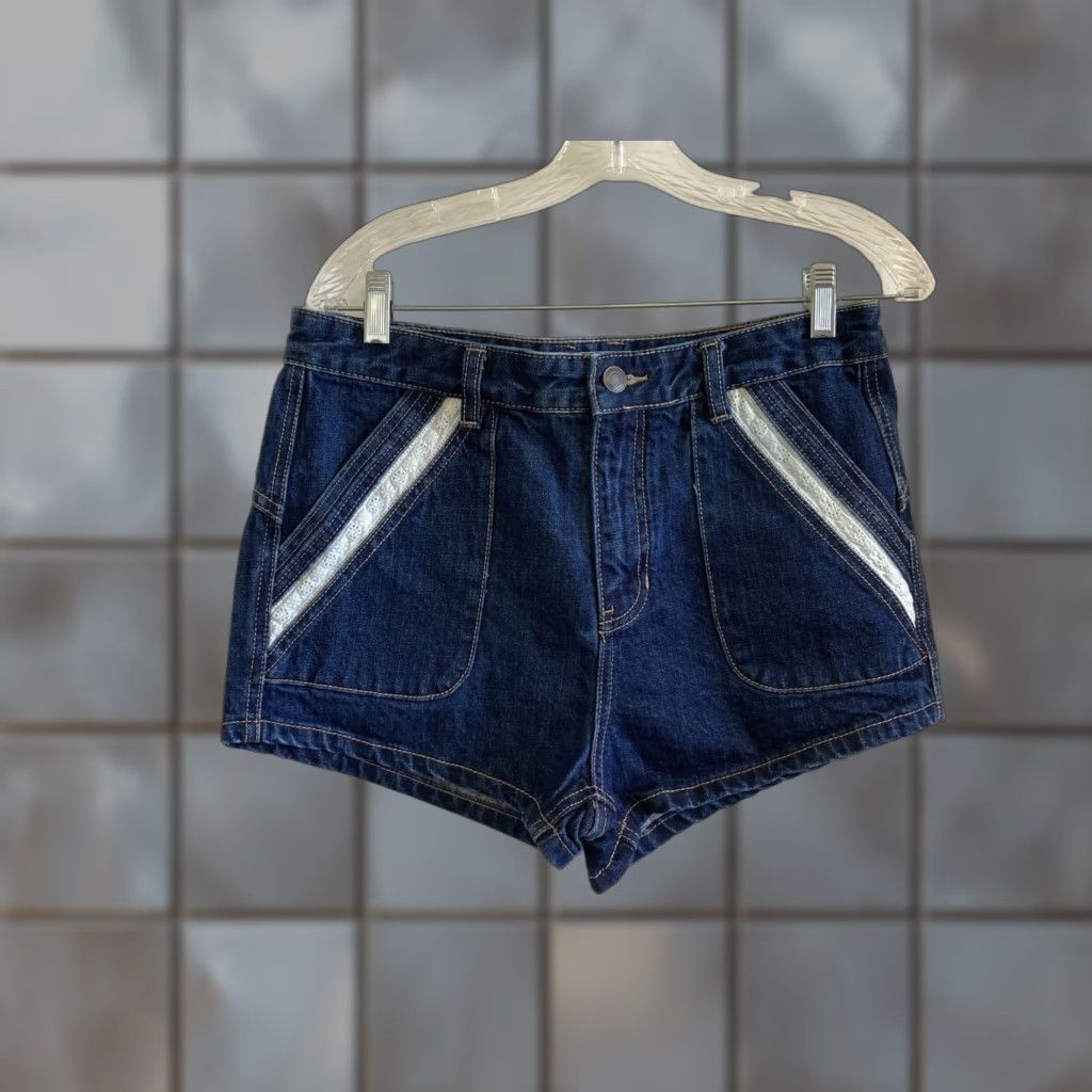 Short En Jean Free People Taille 29 - Occasion En Très Bon état, Bleu Délavé