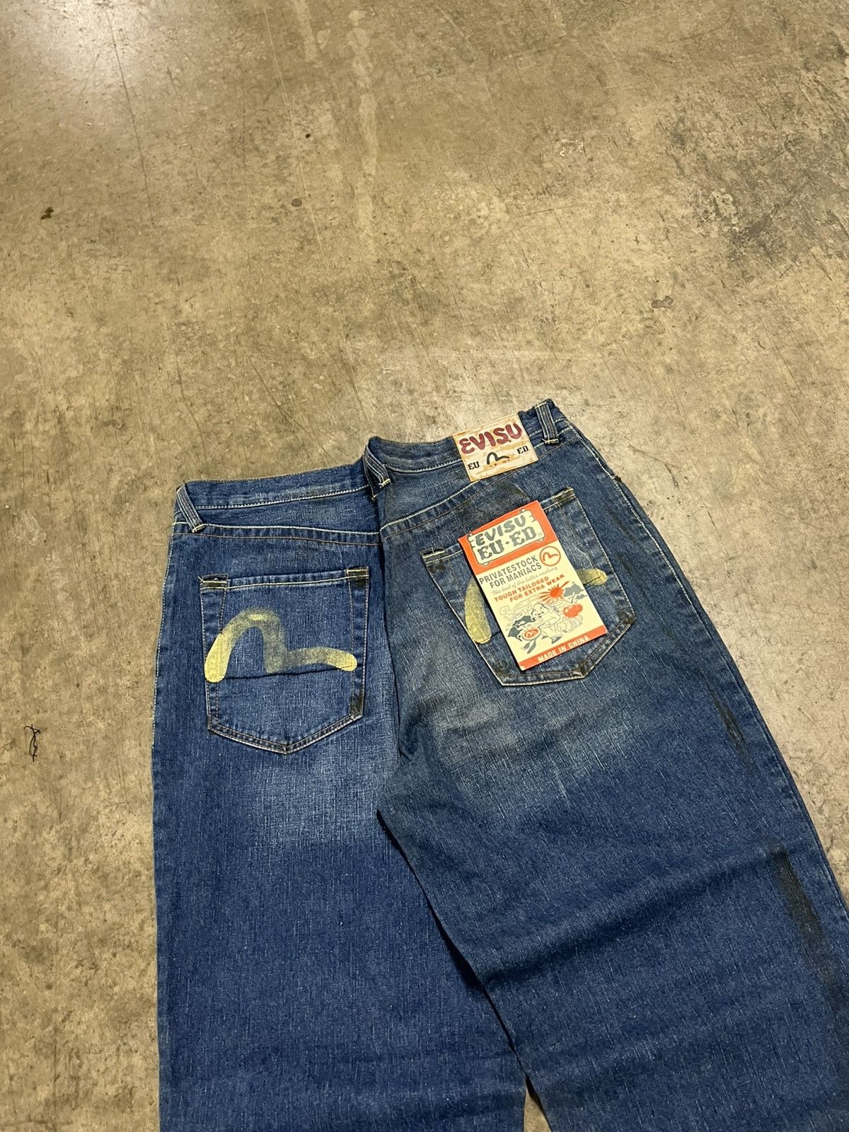 Evisu × Japanese Brand Evisu EU-ED vintage NWT baggy fit denim rare hype Size US 36 / EU 52 - 3 Thumbnail