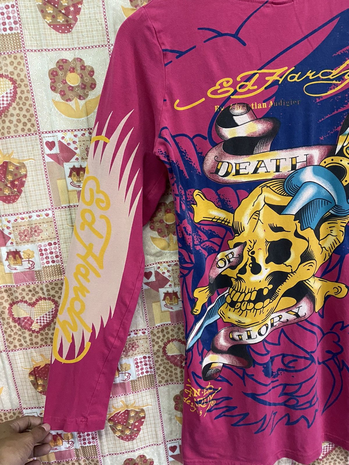 Christian Audigier Swarovski Fish x Skulls Ed Hardy by Christian Audigier Size XL / US 12-14 / IT 48-50 - 10 Thumbnail