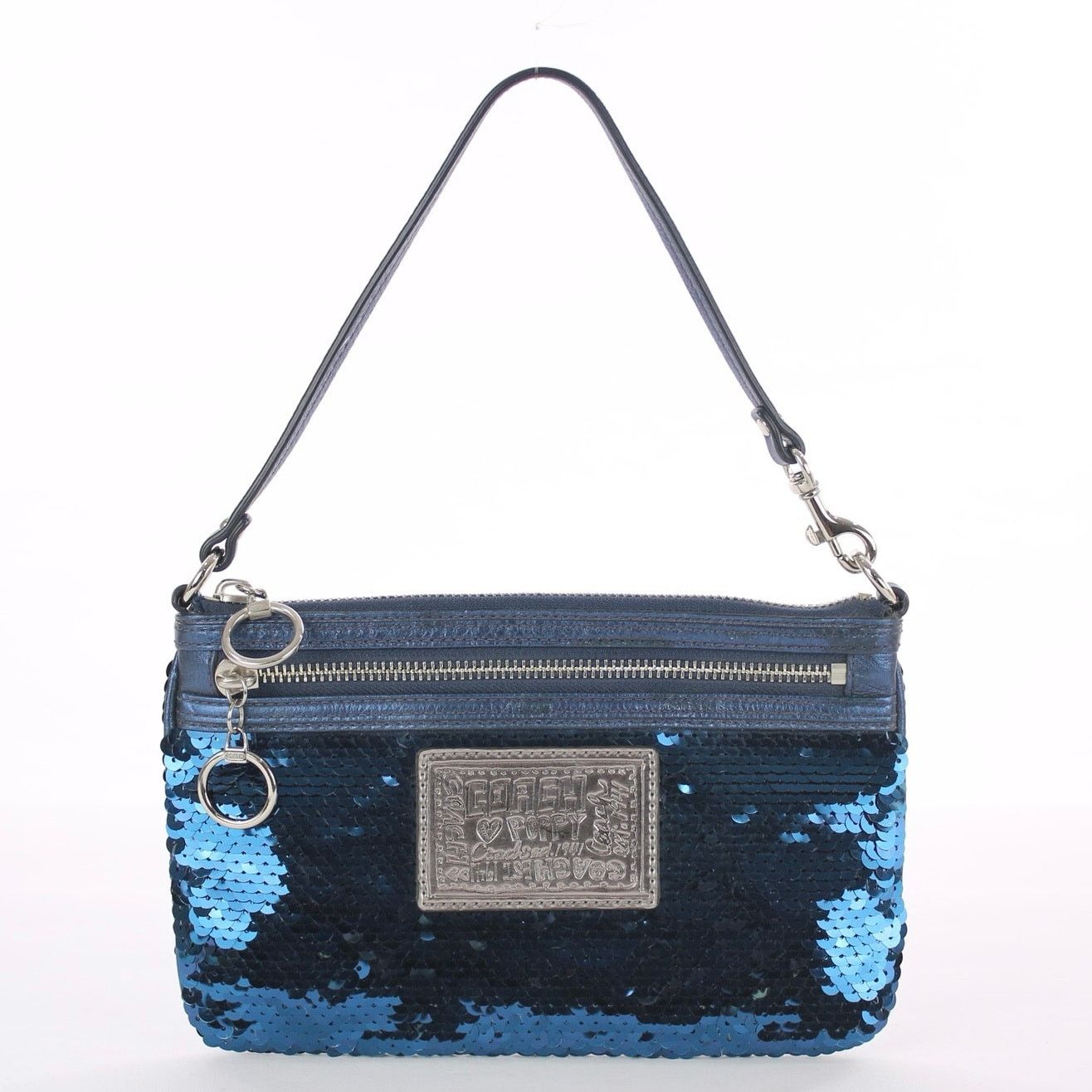Coach Coach Poppy Y2K Vintage Blue Sequin Wristlet Size ONE SIZE - 1 Thumbnail
