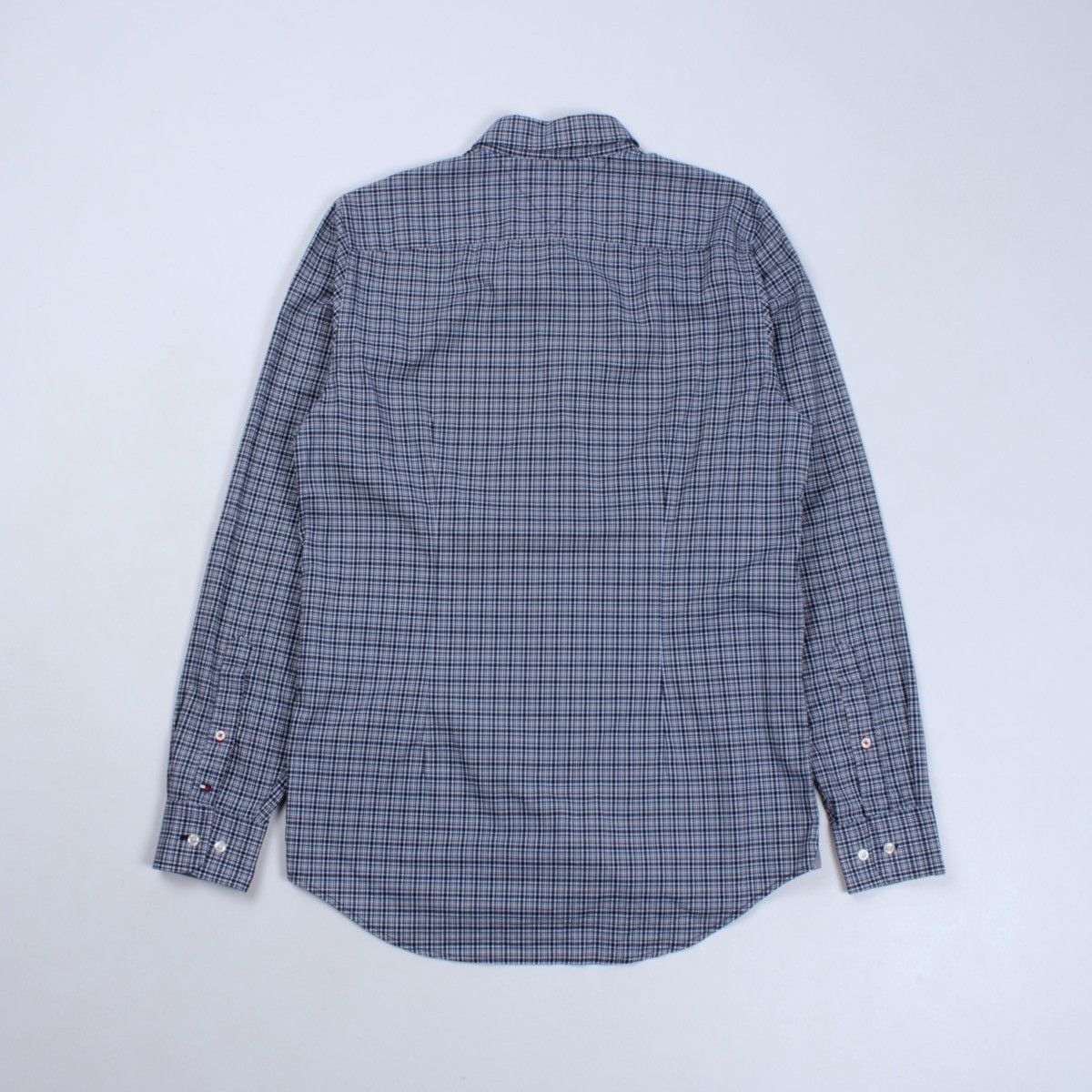 Tommy Hilfiger TOMMY HILFIGER Slim Fit Micro Plaid Long Sleeve Shirt Size US M / EU 48-50 / 2 - 9 Thumbnail