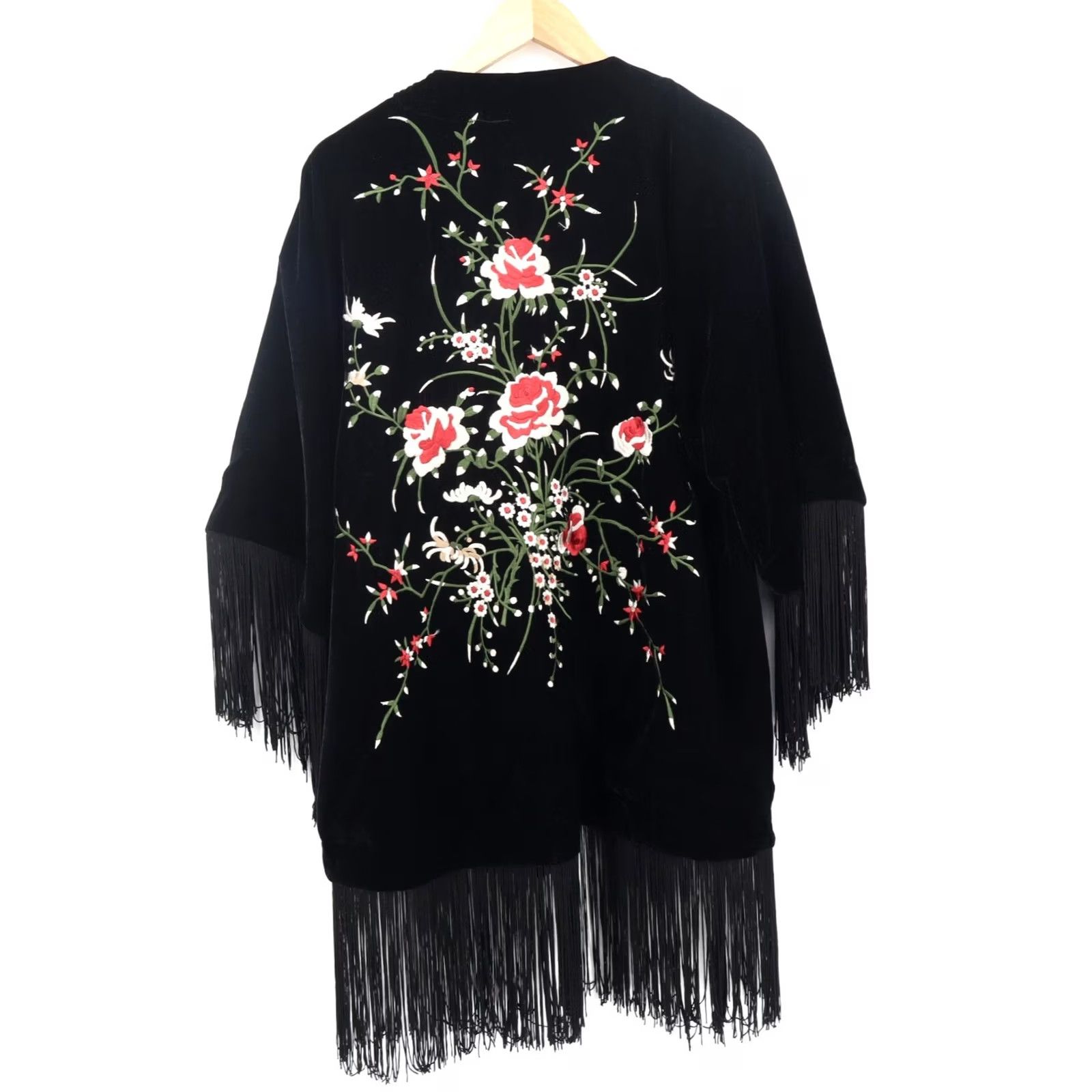 Velvet Reba Jacket Western Floral Embroidered Velvet Open Sz Sm/M Womens Size M / US 6-8 / IT 42-44 - 2 Thumbnail