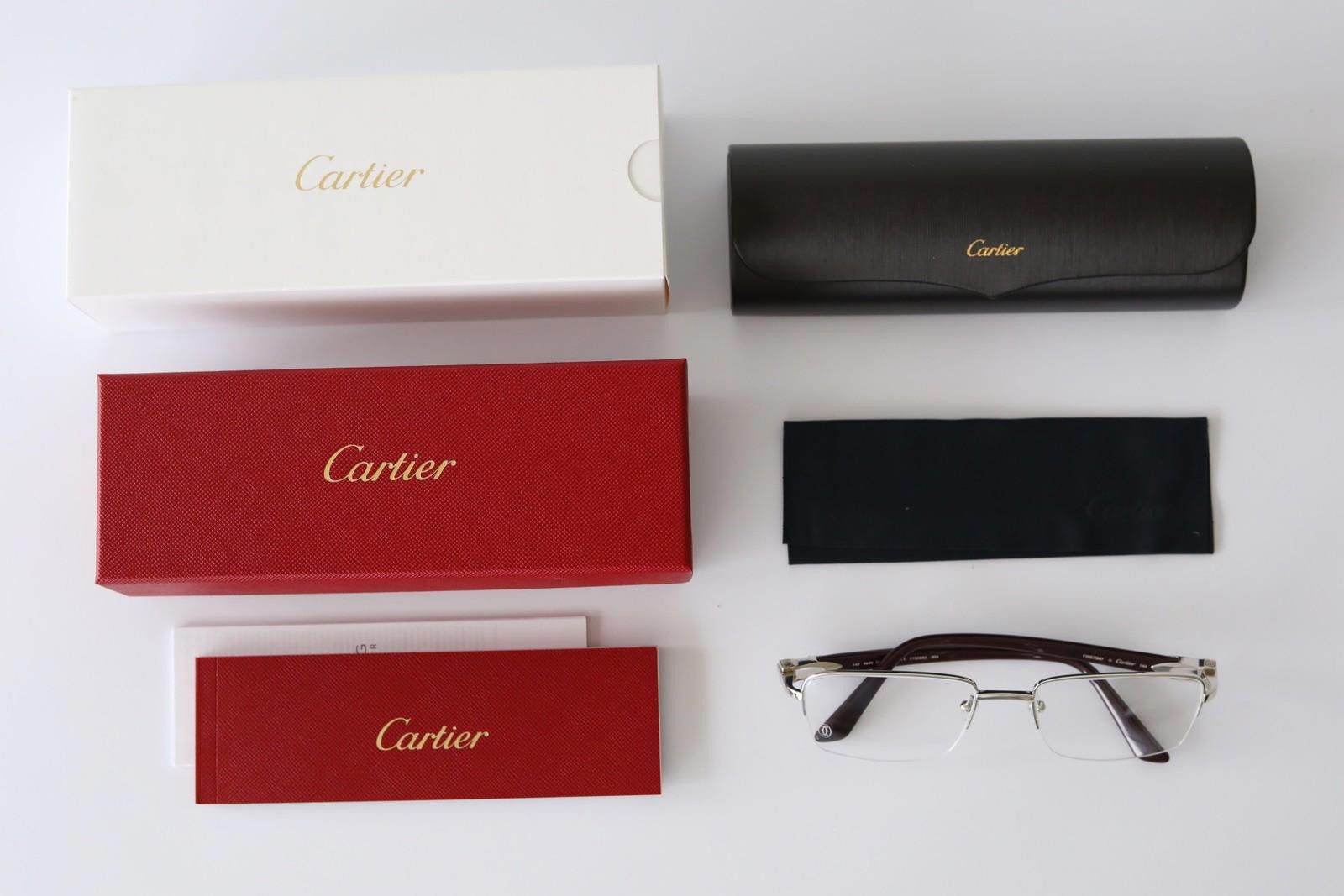 Cartier New Cartier eyewear optical eyeglasses CT0288O 003 silver Size ONE SIZE - 3 Thumbnail