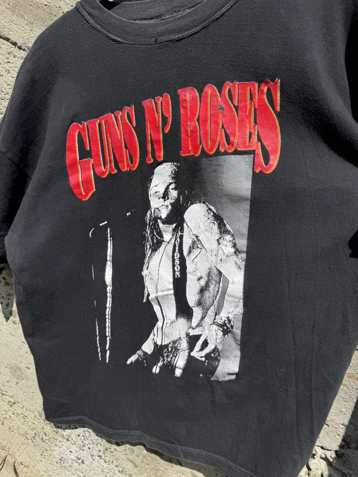 Vintage Vintage 90s Guns N' Roses Axl Roses Crewneck T-shirt Size US XL / EU 56 / 4 - 6 Thumbnail