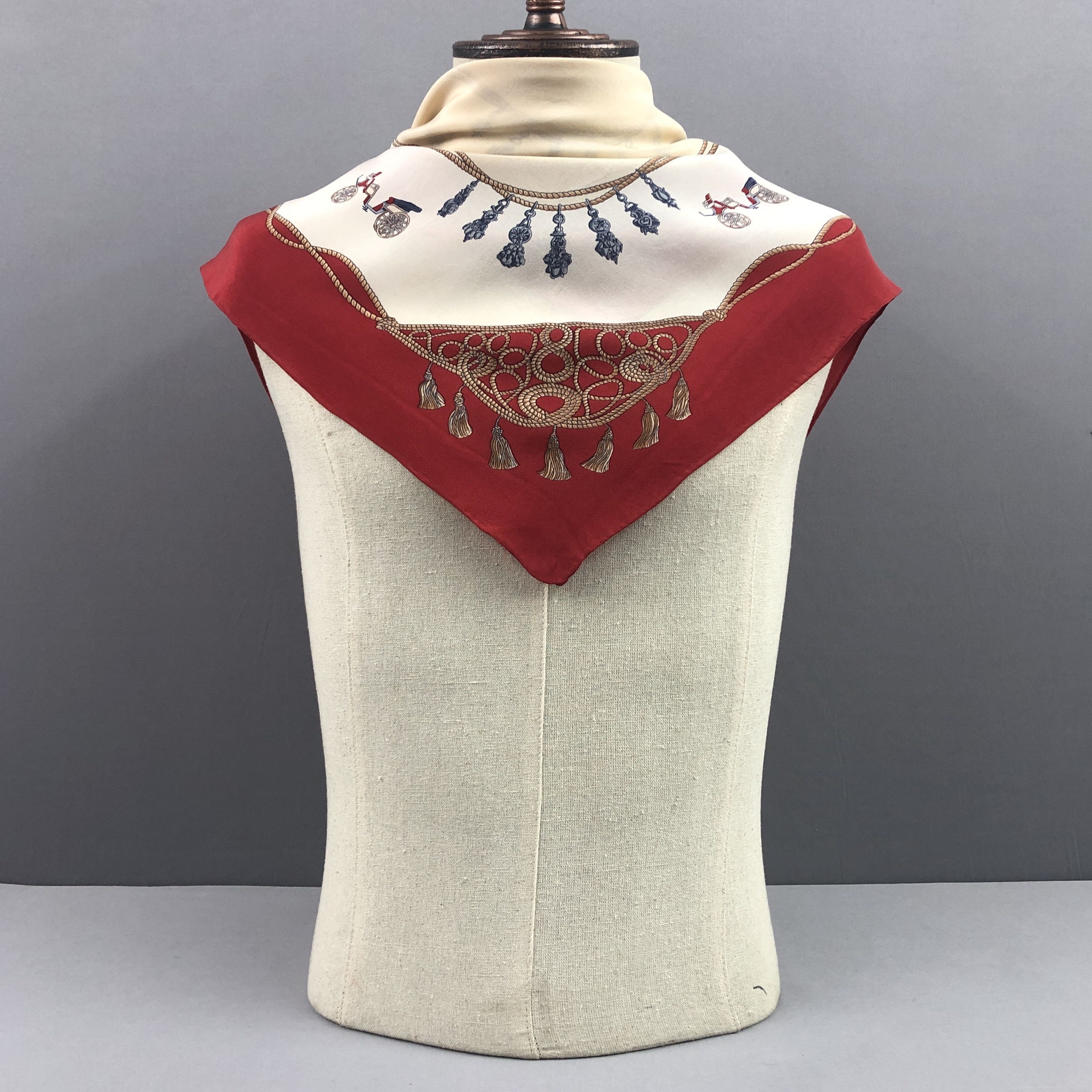 Other Vintage SILK Scarf Twill Stole Wraps Scarves Size ONE SIZE - 3 Thumbnail
