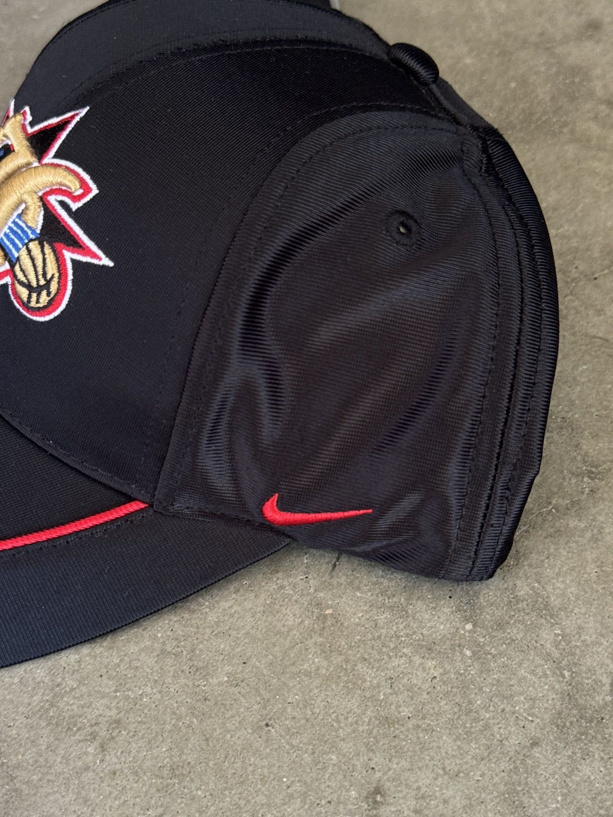 Nike DS 2003 Nike Philadelphia 76ers NBA Draft Fitted Hat Size ONE SIZE - 4 Thumbnail