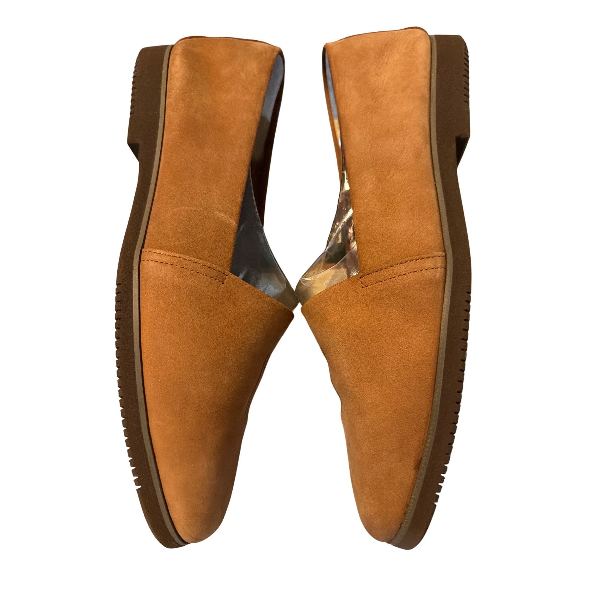 Cole Haan Cole Haan Tan Suede Loafers Flat Shoes Rubber Sole Embroider Size US 9 / IT 39 - 6 Thumbnail