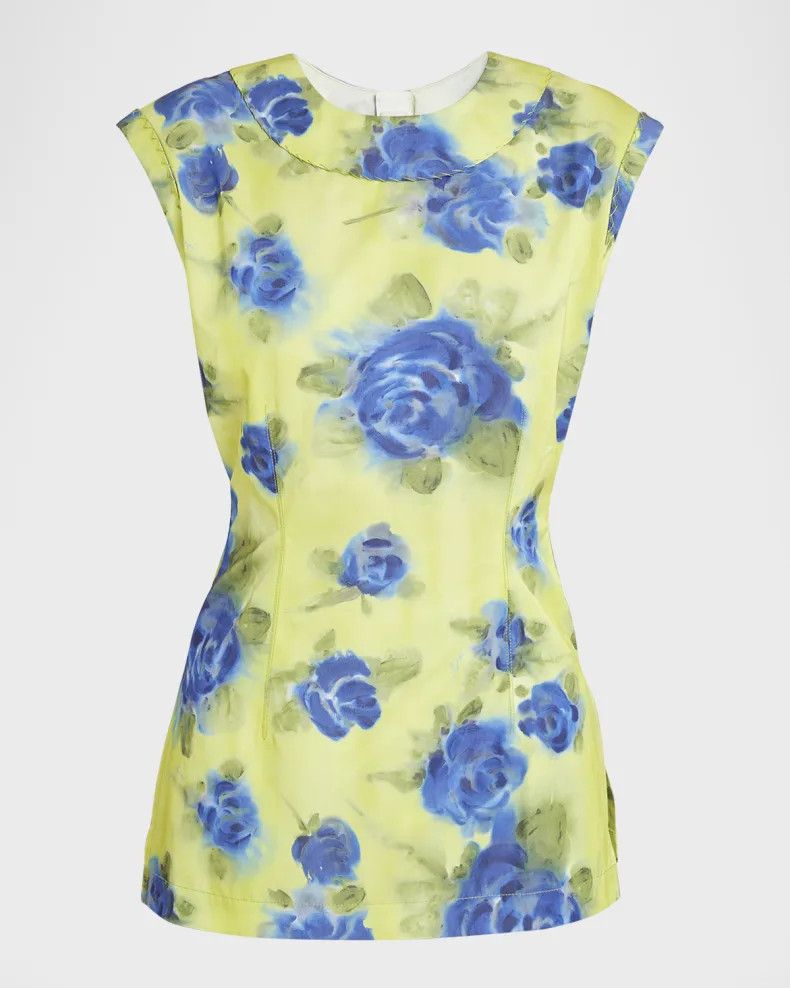 Marni o1w1db10125 Floral Print Top in Multicolor Size M / US 6-8 / IT 42-44 - 1 Thumbnail