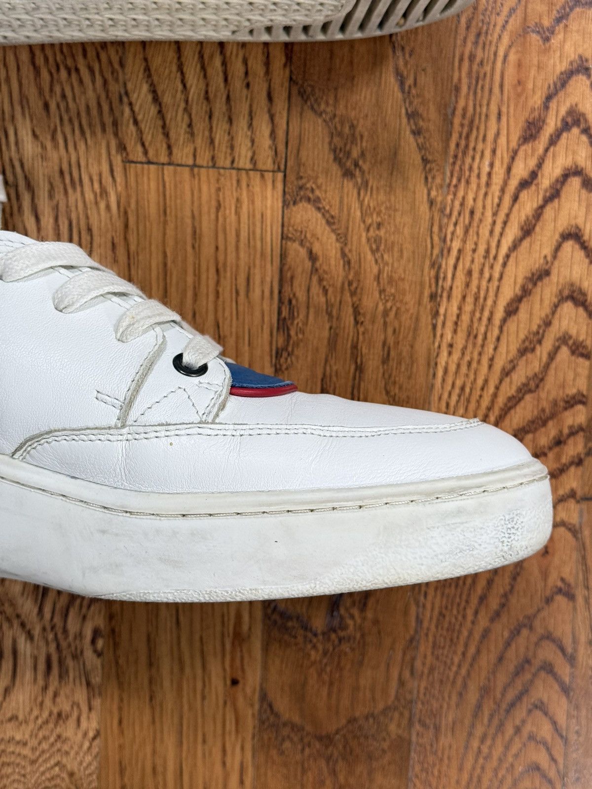 Alexander McQueen × Puma Alexander McQueen x Puma High Top Sneakers White Leather Size US 11 / EU 44 - 10 Thumbnail