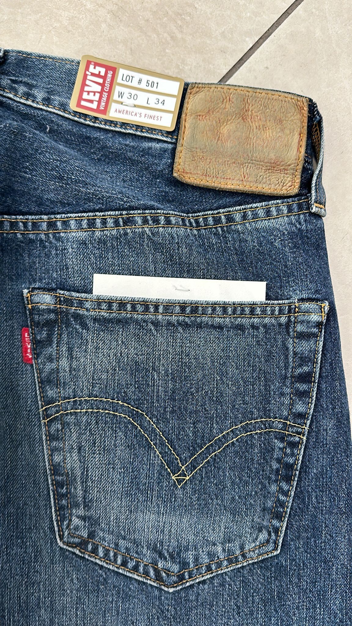 Levi's Vintage Clothing LVC Levi's Vintage Clothing 1947 501XX BigE Selvedge Jeans Size US 30 / EU 46 - 6 Thumbnail