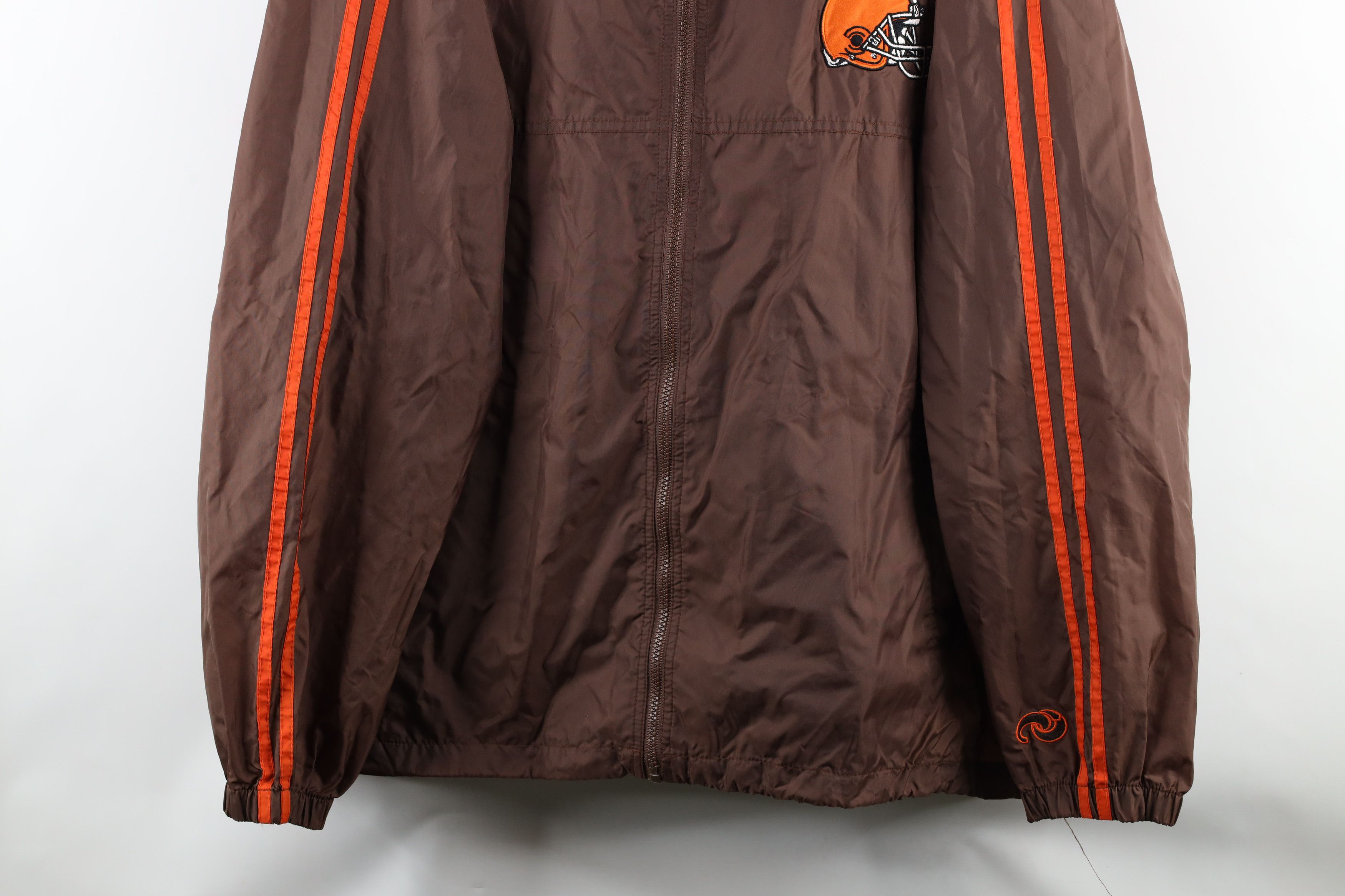 Vintage Vintage 90s Browns Football Hooded Windbreaker Jacket Size US XL / EU 56 / 4 - 3 Thumbnail