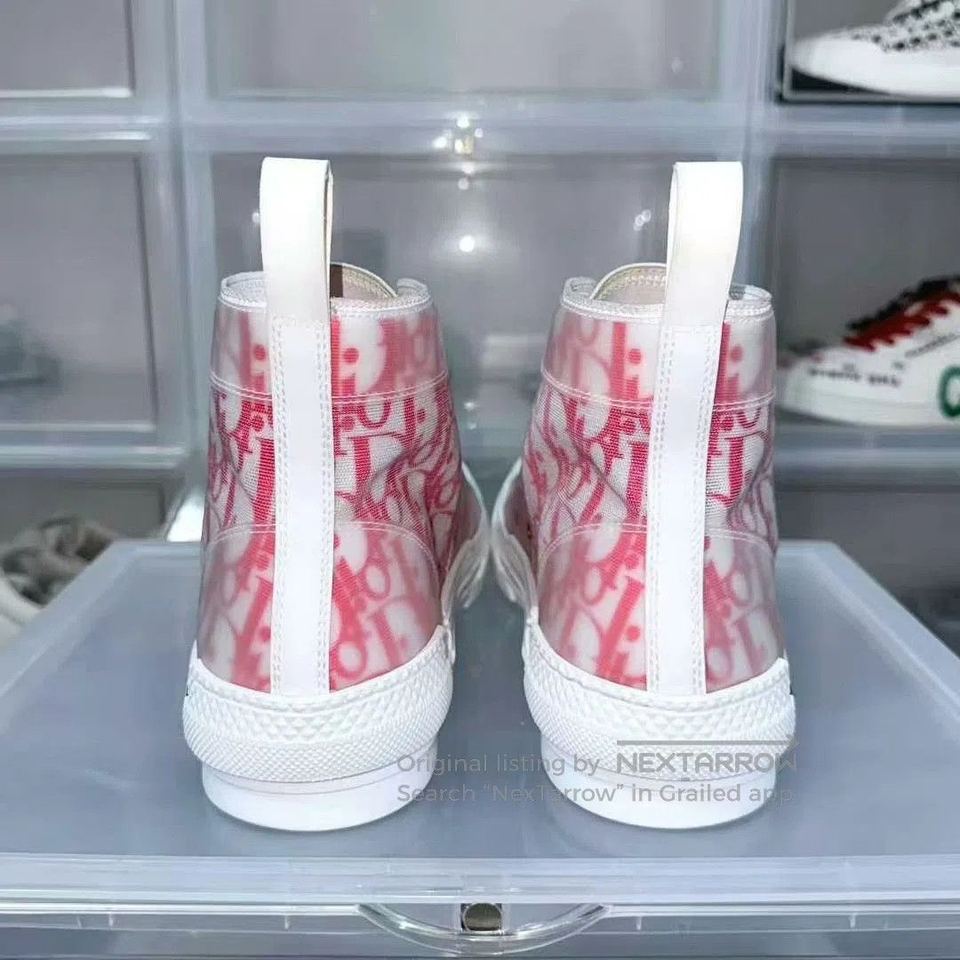 Dior dior b23 full print white and red sneakers. Size US 10.5 / EU 43-44 - 5 Thumbnail