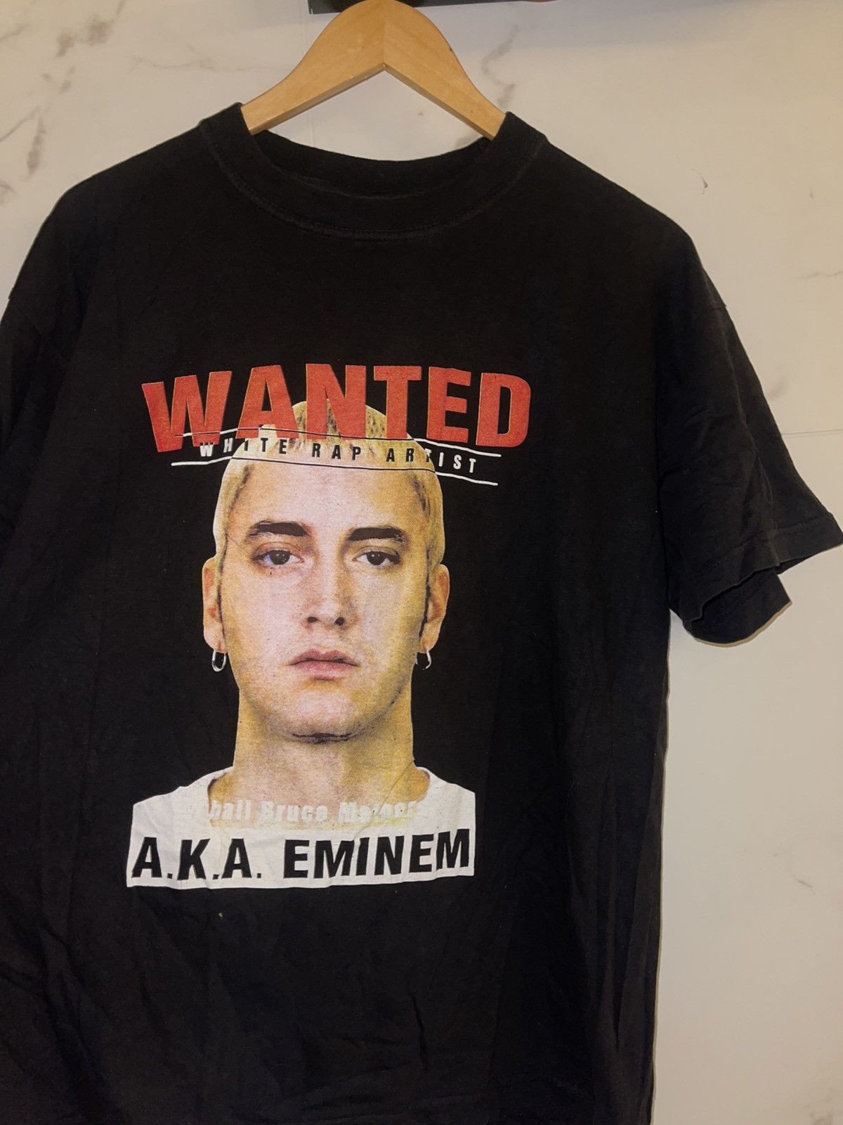 Eminem Y2K Eminem Wanted vintage black tee Size US L / EU 52-54 / 3 - 3 Thumbnail