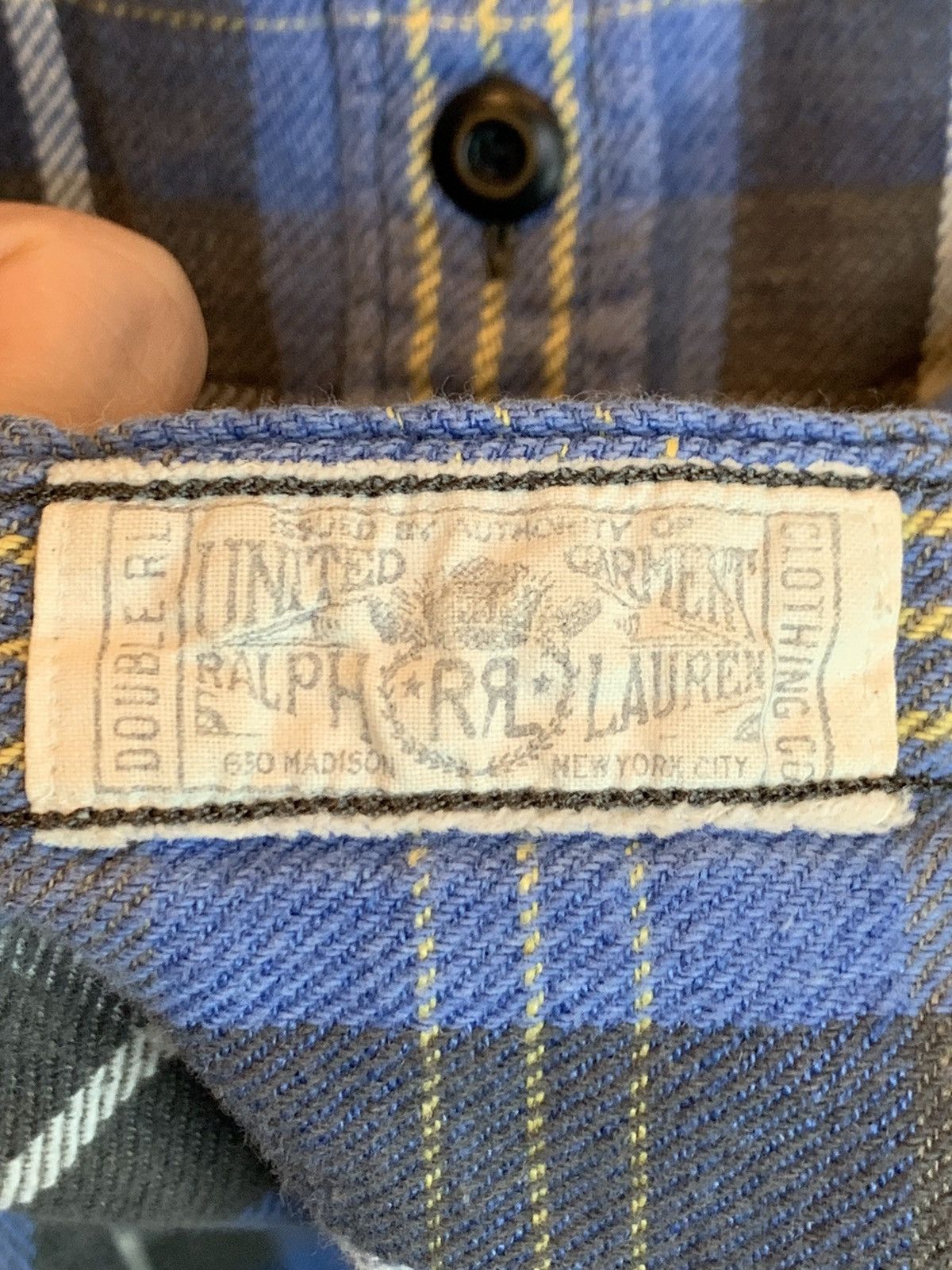 RRL Ralph Lauren RARE* RRL Ralph Lauren Plaid Distressed Western Button Shirt Size US S / EU 44-46 / 1 - 8 Thumbnail