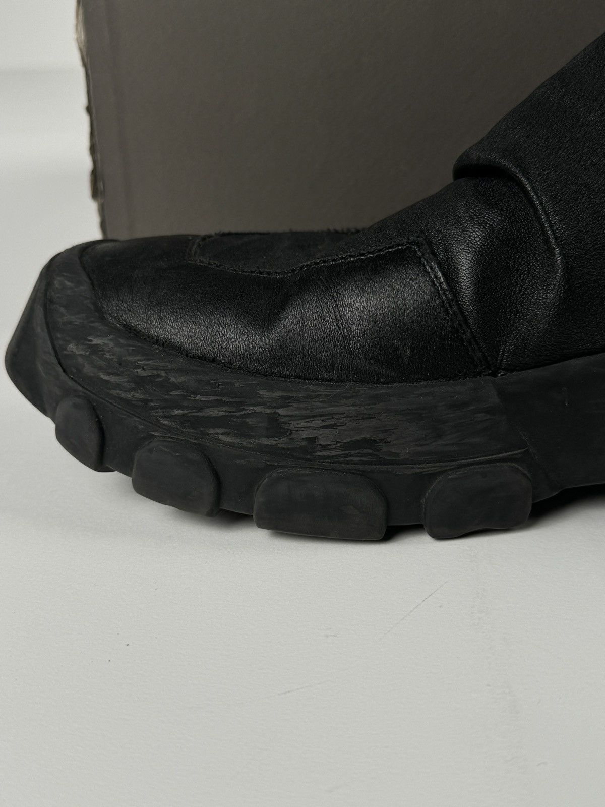 Rick Owens × Rick Owens Drkshdw Rick Owens Bozo Tractor Stocking Boots Size US 11 / EU 44 - 4 Thumbnail