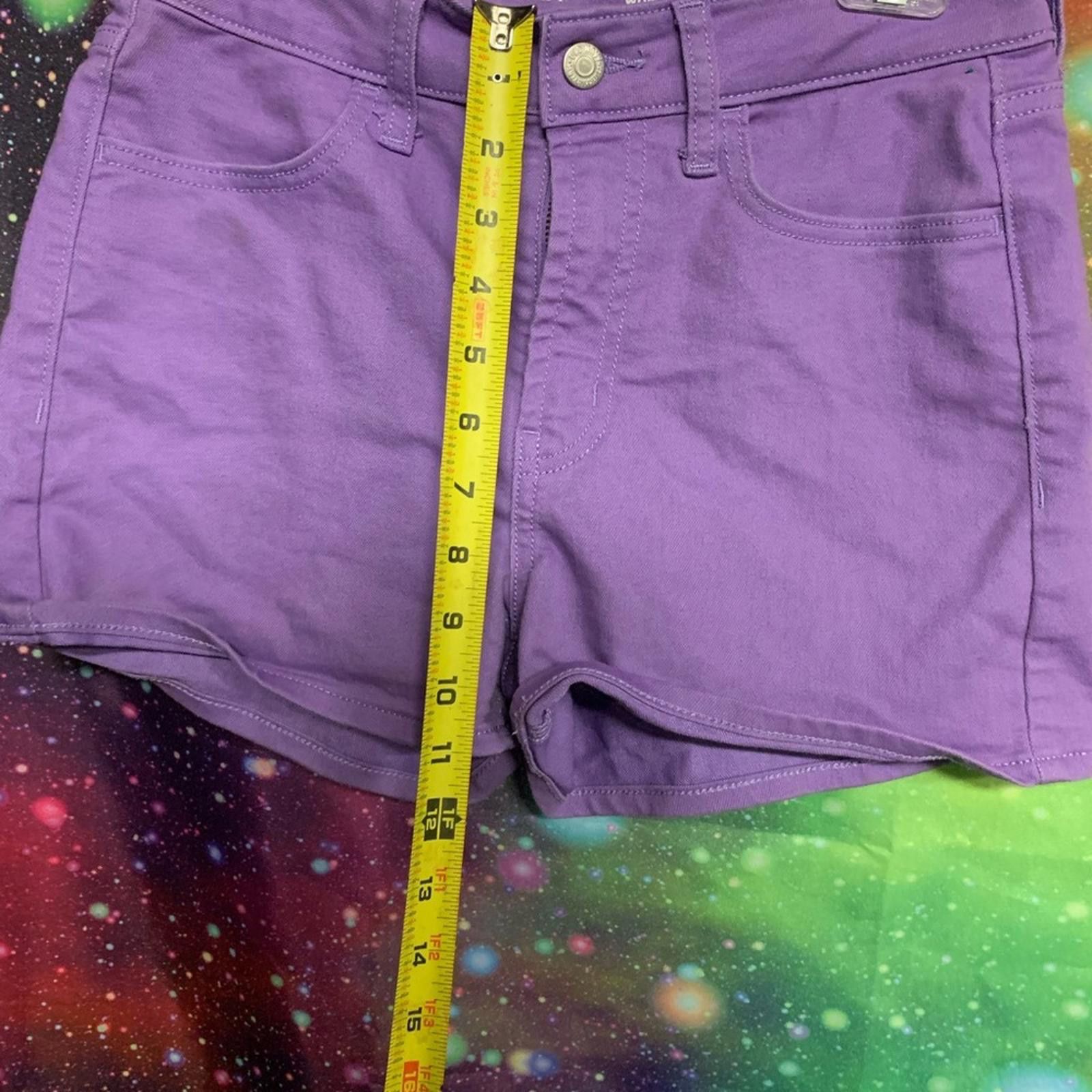 Old Navy Old Navy High Waist Purple Shorts Size 26" / US 2 / IT 38 - 5 Thumbnail