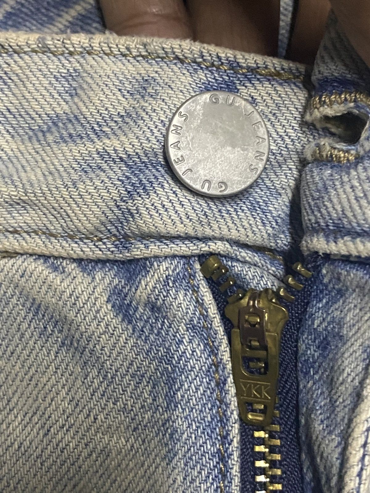 GU × Maison MIHARA YASUHIRO Vintage Gu Denim Mud Wash Super Baggy Jeans Size US 30 / EU 46 - 8 Thumbnail