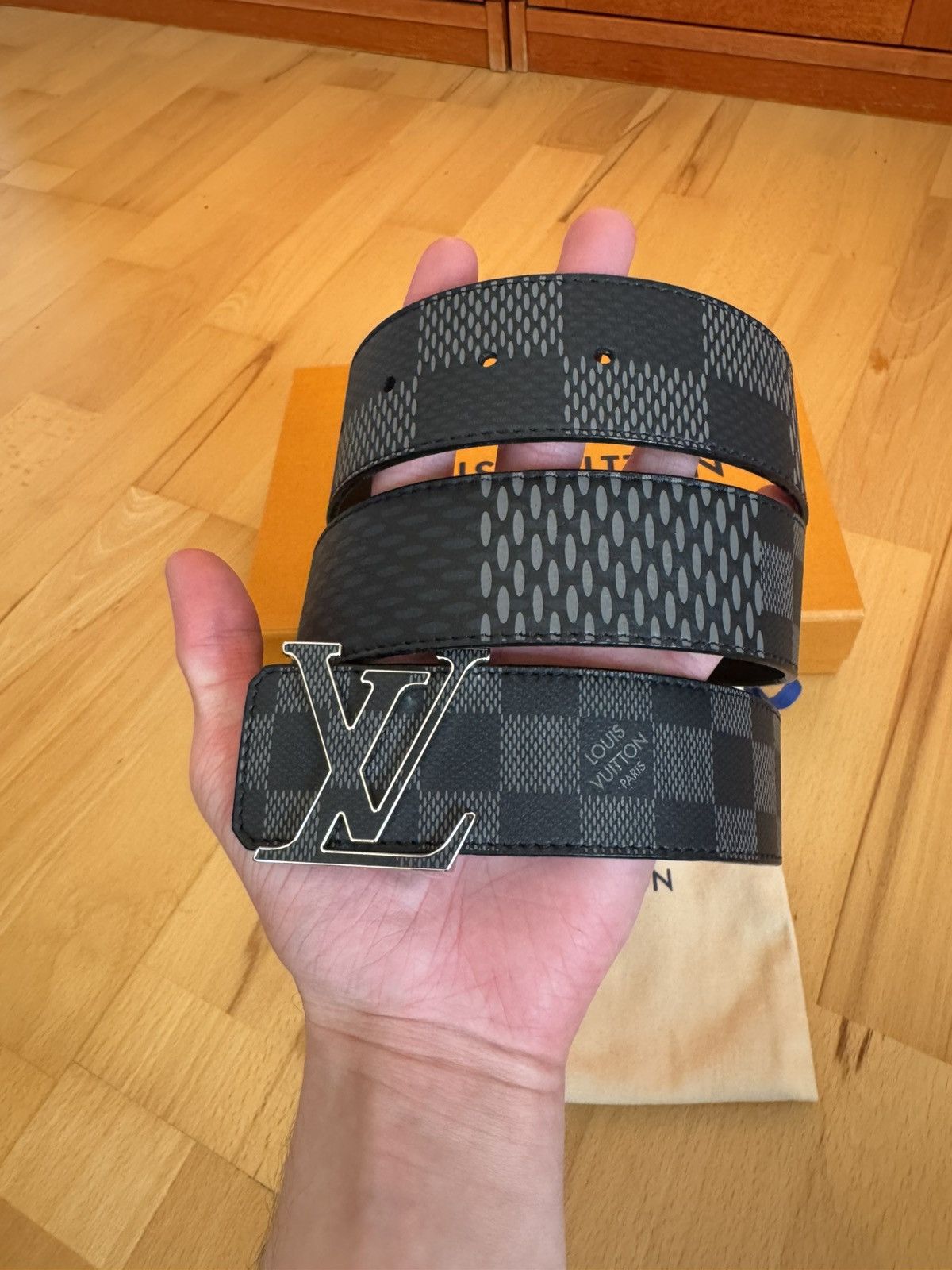 Louis Vuitton Initiales Damier Reversible Belt