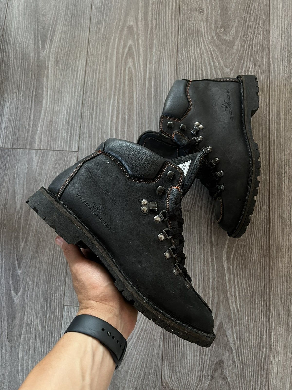 Designer Archival Magellan & Mulloy Hand Italy Crafted Bikers Boots Size US 8 / EU 41 - 5 Thumbnail