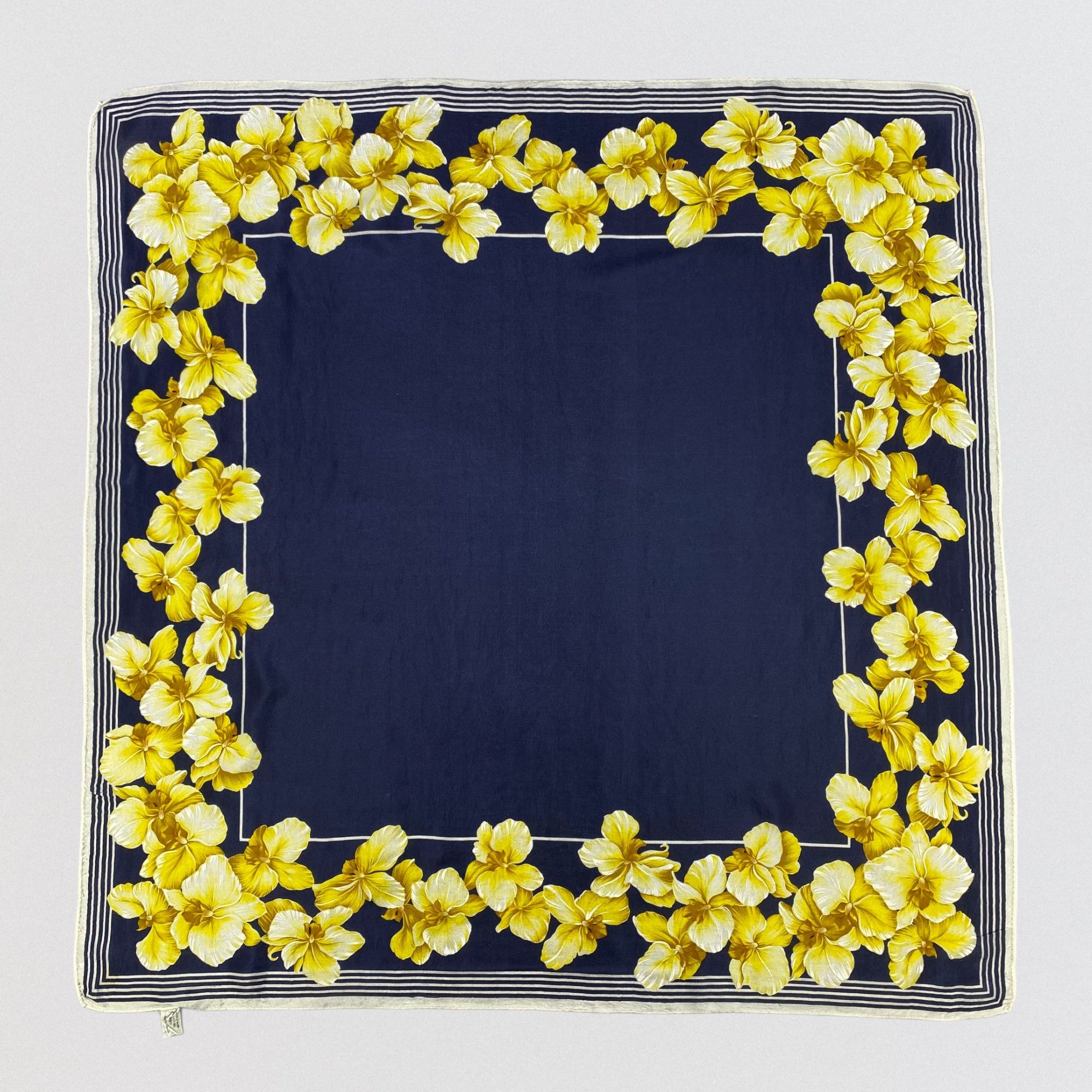 Vintage Japanese Brand Floral Silk Scarf SS039