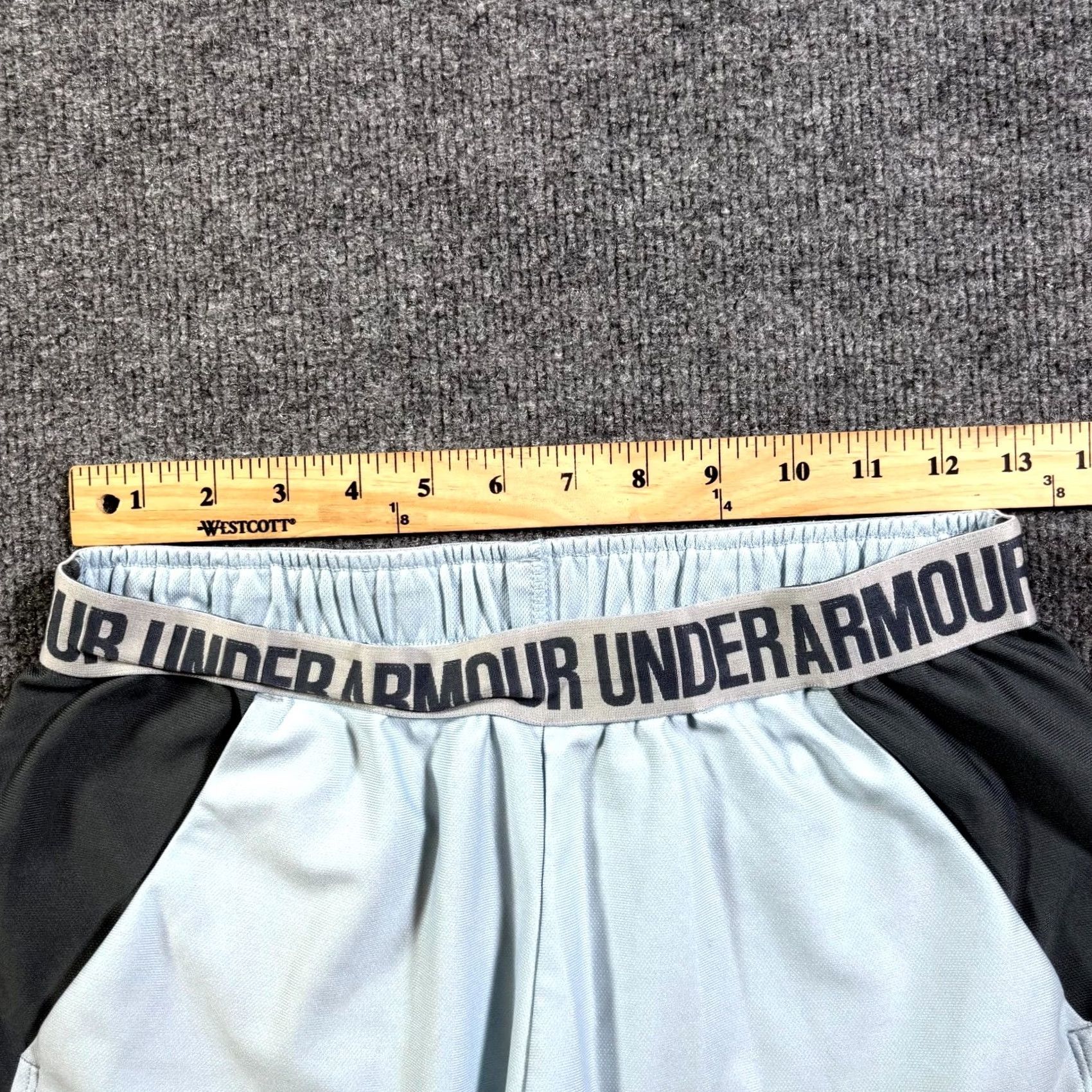 Under Armour Under Armour Athletic Shorts Women's M Blue Performance Workout Gym Sports Size 32" / US 10 / IT 46 - 5 Thumbnail