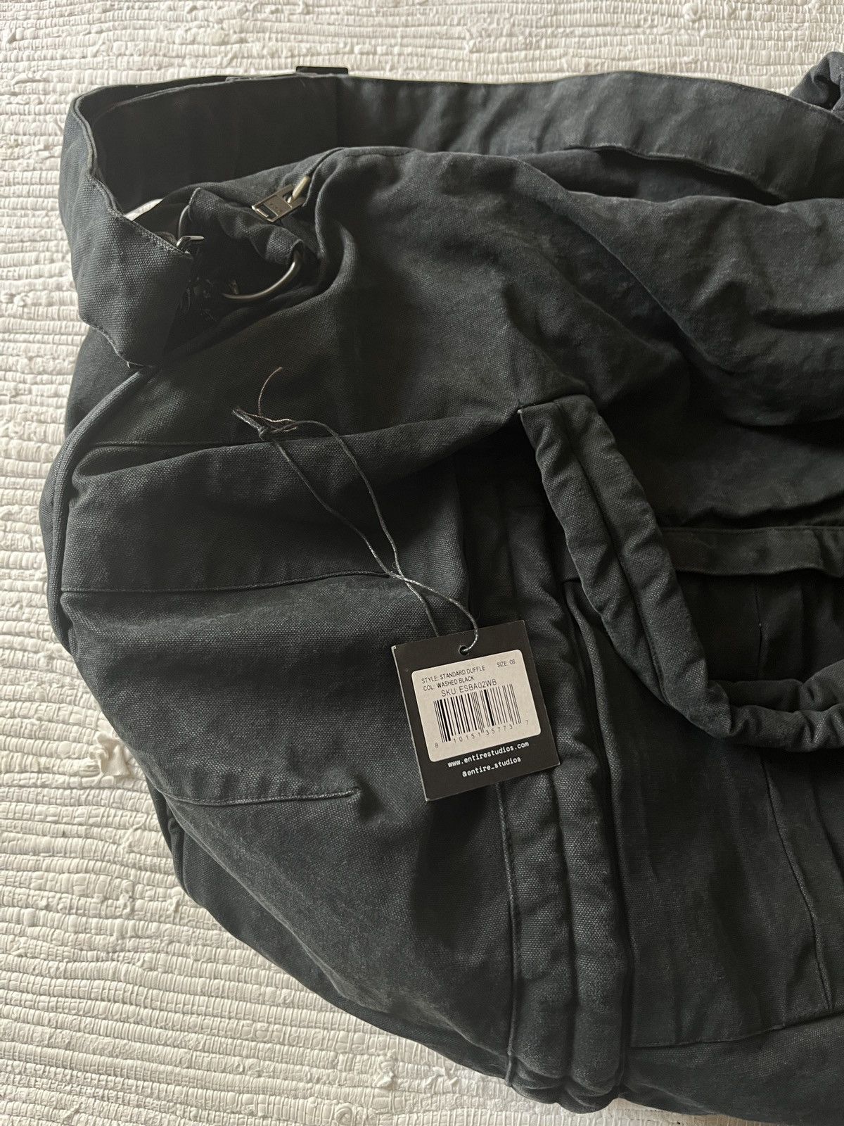 Entire Studios STANDARD DUFFLE WASHED BLACK Size ONE SIZE - 8 Thumbnail
