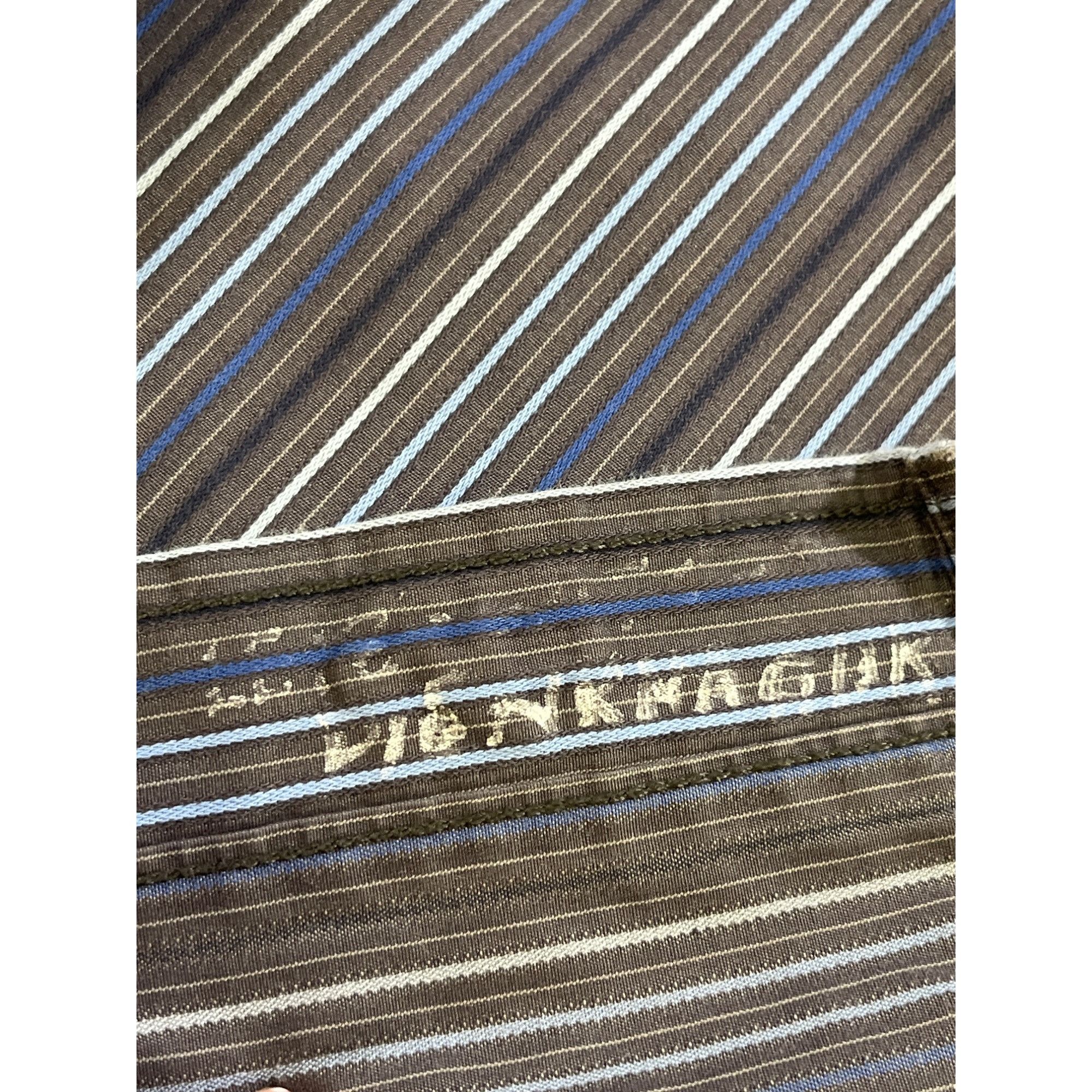 Taylor Byrd TailorByrd SKU 7780 Mens Blue and White Striped Button Down Size US XL / EU 56 / 4 - 11 Thumbnail