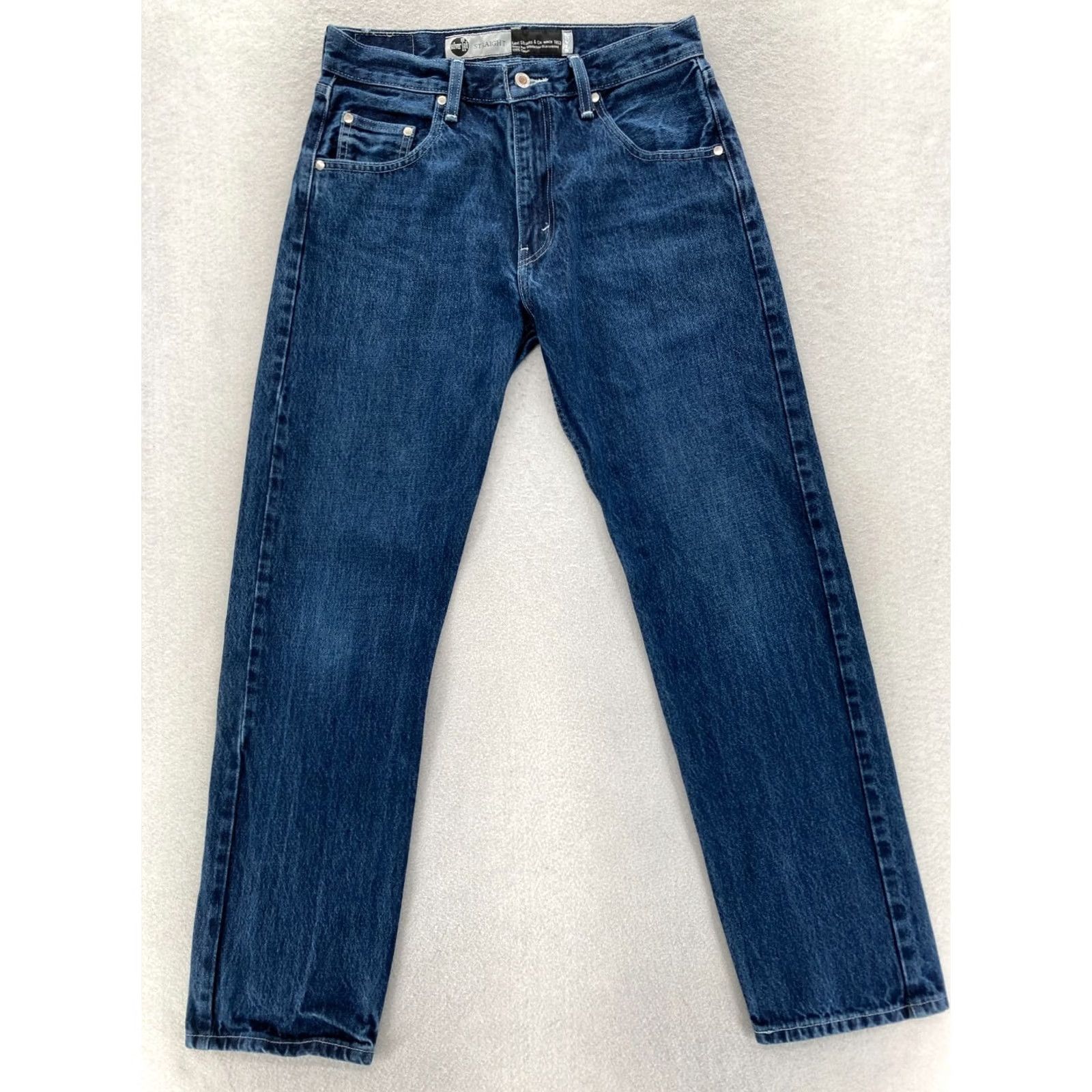 Levi's Levi's SilverTab Straight Leg Jeans Mens 30x32 Dark Wash Blue Denim Retro Y2K Jeans Size US 30 / EU 46 - 2 Thumbnail