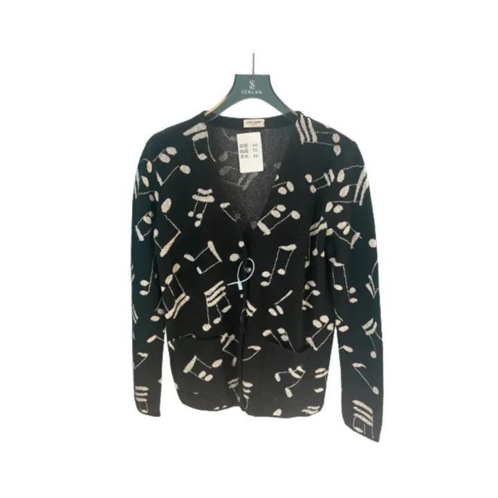 Saint Laurent Paris Yves Saint Laurent Printed Loose Long Sleeve Coat-2507 Size US S / EU 44-46 / 1 - 7 Thumbnail