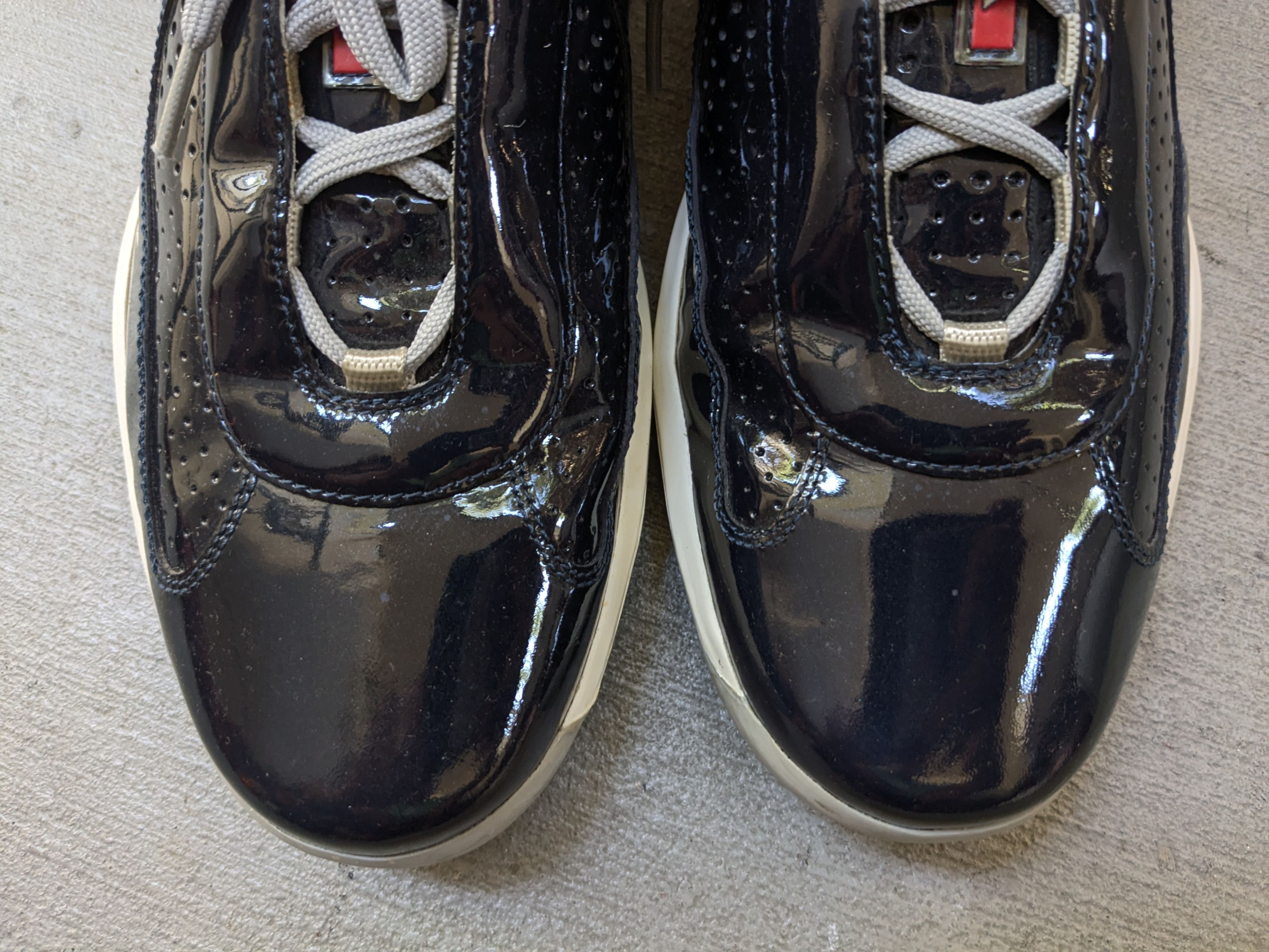 Prada Prada America's Cup Sneakers Navy Blue Patent Leather 12.5 Size US 12.5 / EU 45-46 - 6 Thumbnail