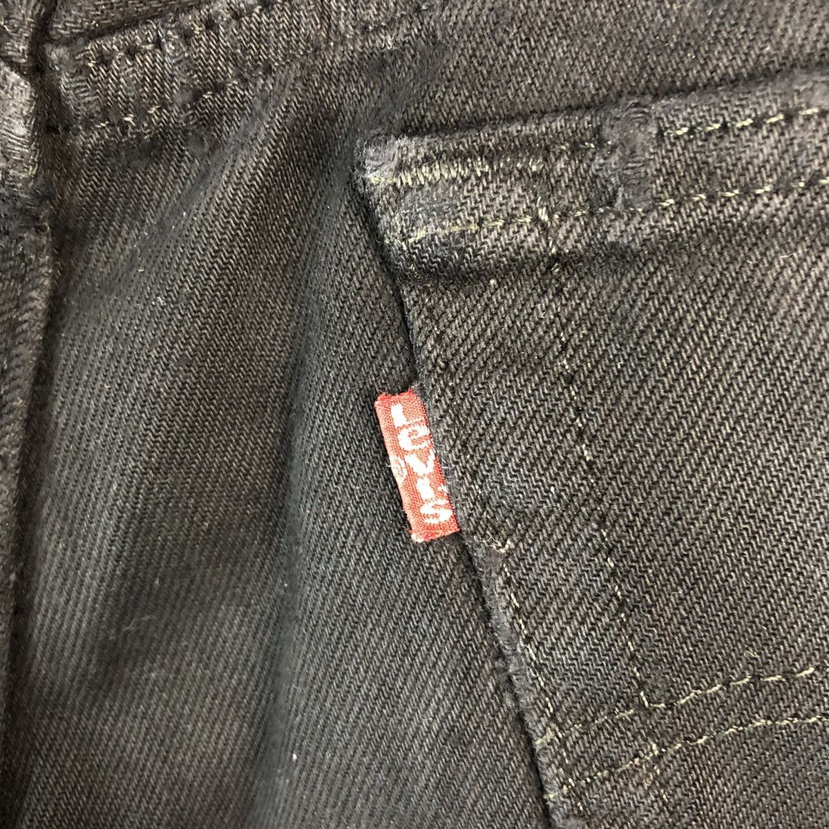 Levi's DLL Hippie Levis Black patchwork vintage Denim Pants #A2616 Size US 32 / EU 48 - 20 Thumbnail