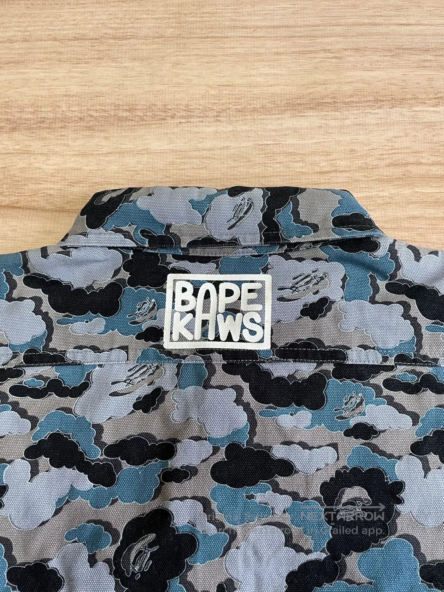 Bape BAPE x OriginalFake Kaws Blue Camo Shirt. Size US S / EU 44-46 / 1 - 6 Thumbnail