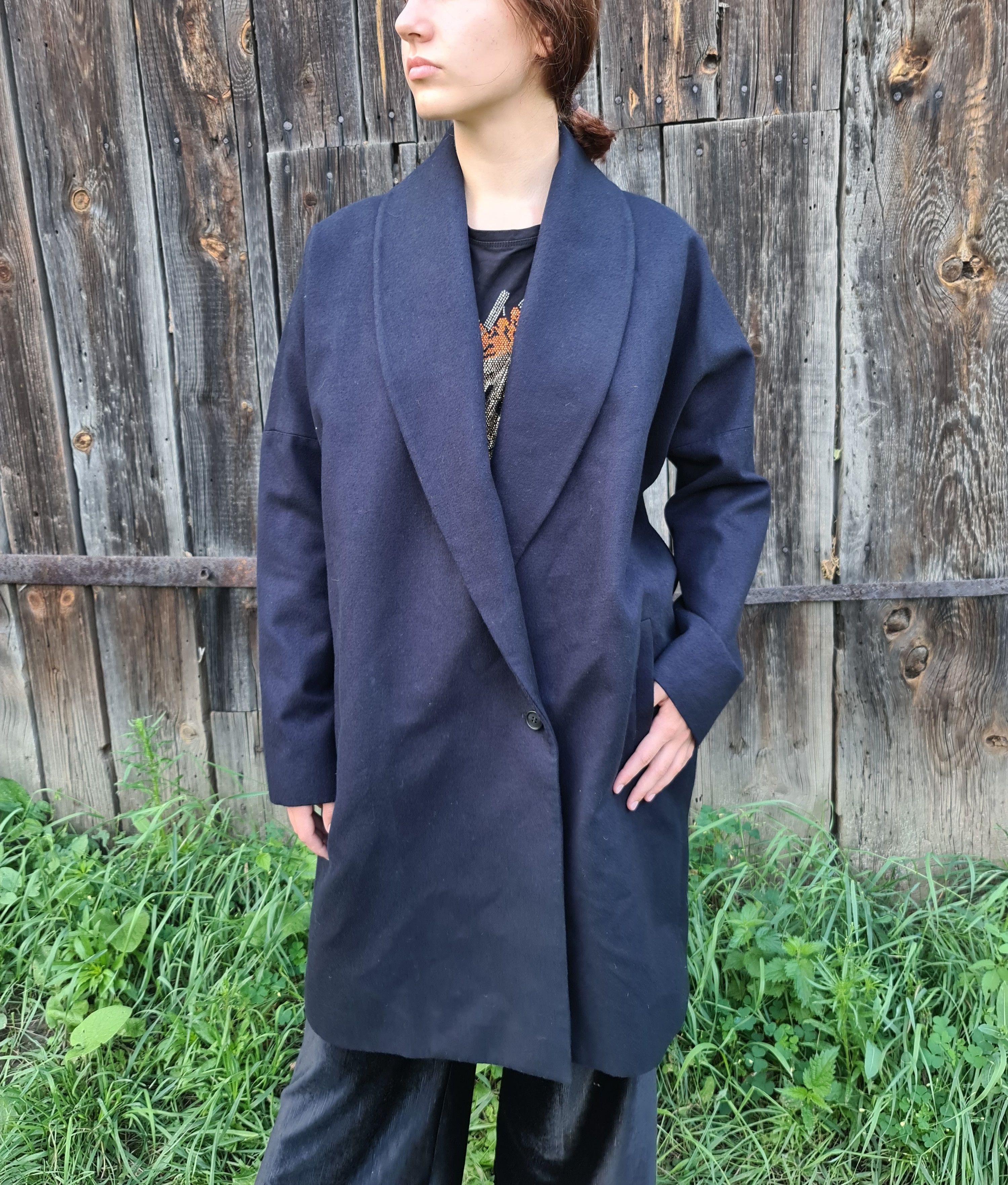 Allsaints Allsaints womens Oversize coat streetwear Size L / US 10 / IT 46 - 1 Thumbnail
