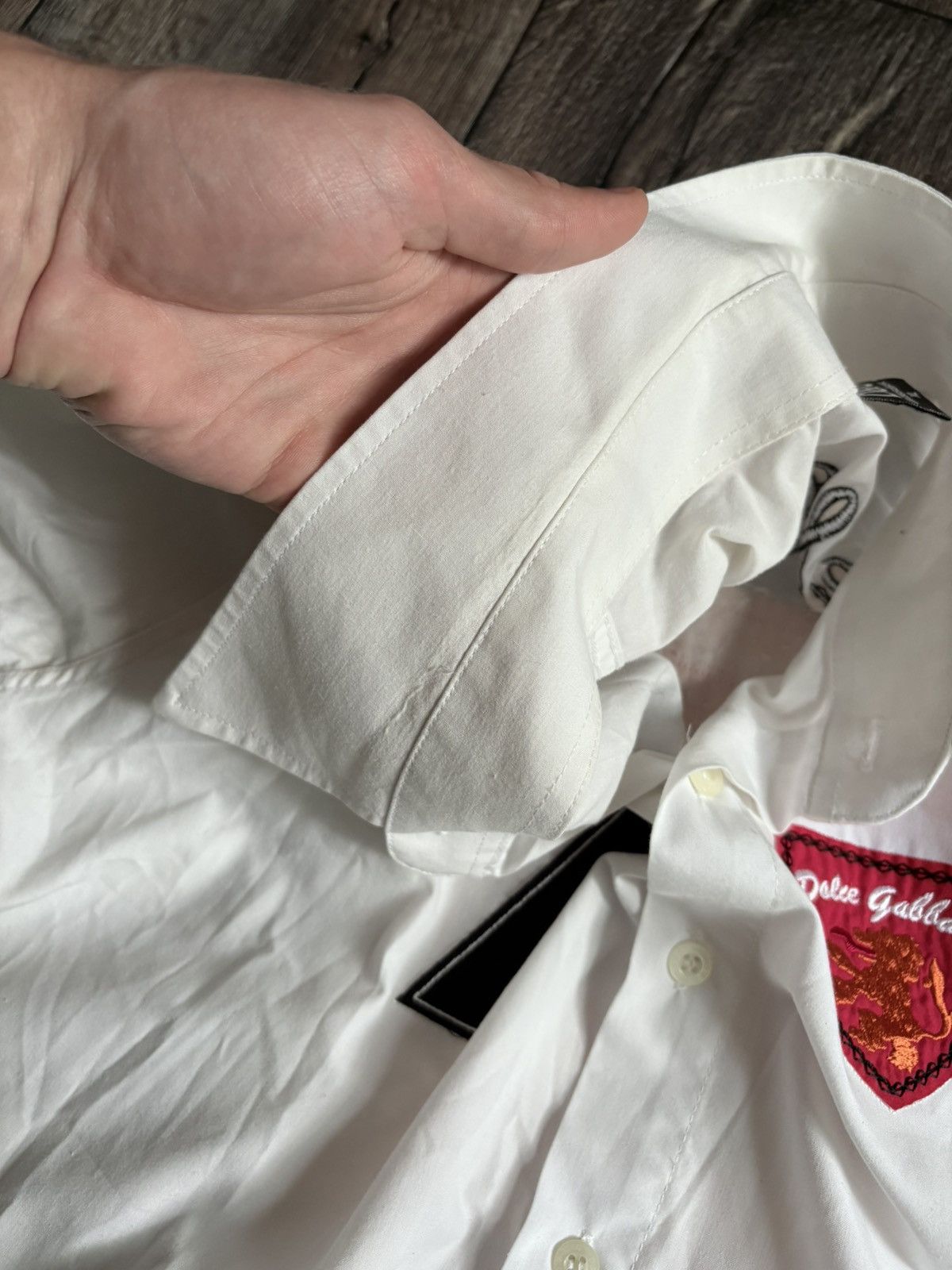 Dolce & Gabbana Dolce & Gabbana Vintage White Shirt Button Up Size XL / US 12-14 / IT 48-50 - 10 Thumbnail
