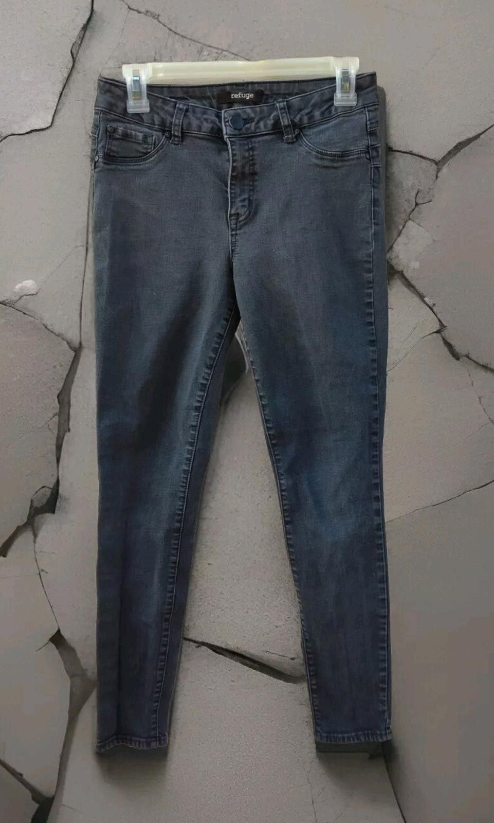 Other Refuge Jeans 8 Faded Black Stretch Denim Taper Leg 5 Pocke Size 30" / US 8 / IT 44 - 1 Thumbnail