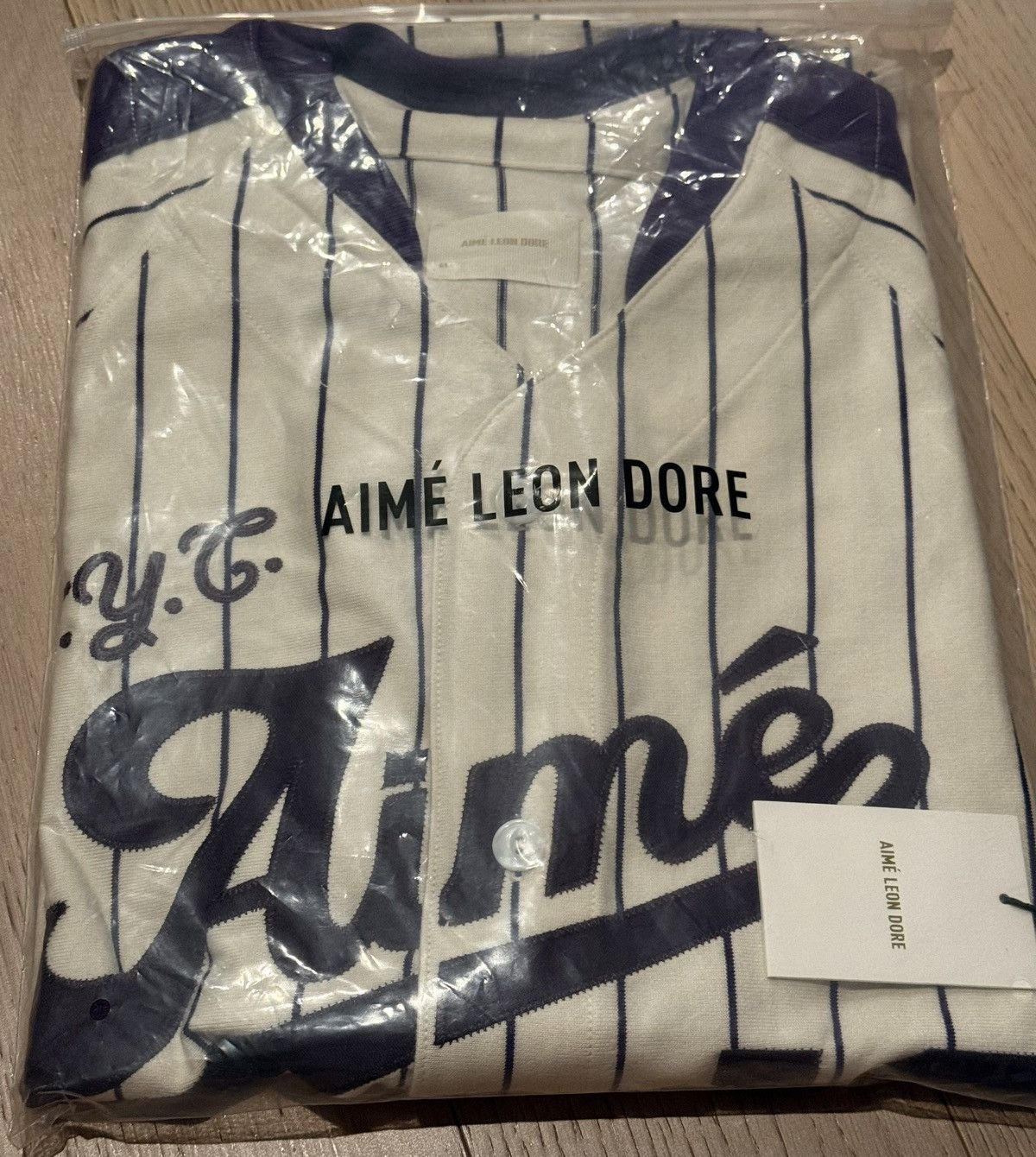 Aime Leon Dore ALD Aime Baseball Jersey Coconut Milk Medium Size US M / EU 48-50 / 2 - 6 Thumbnail