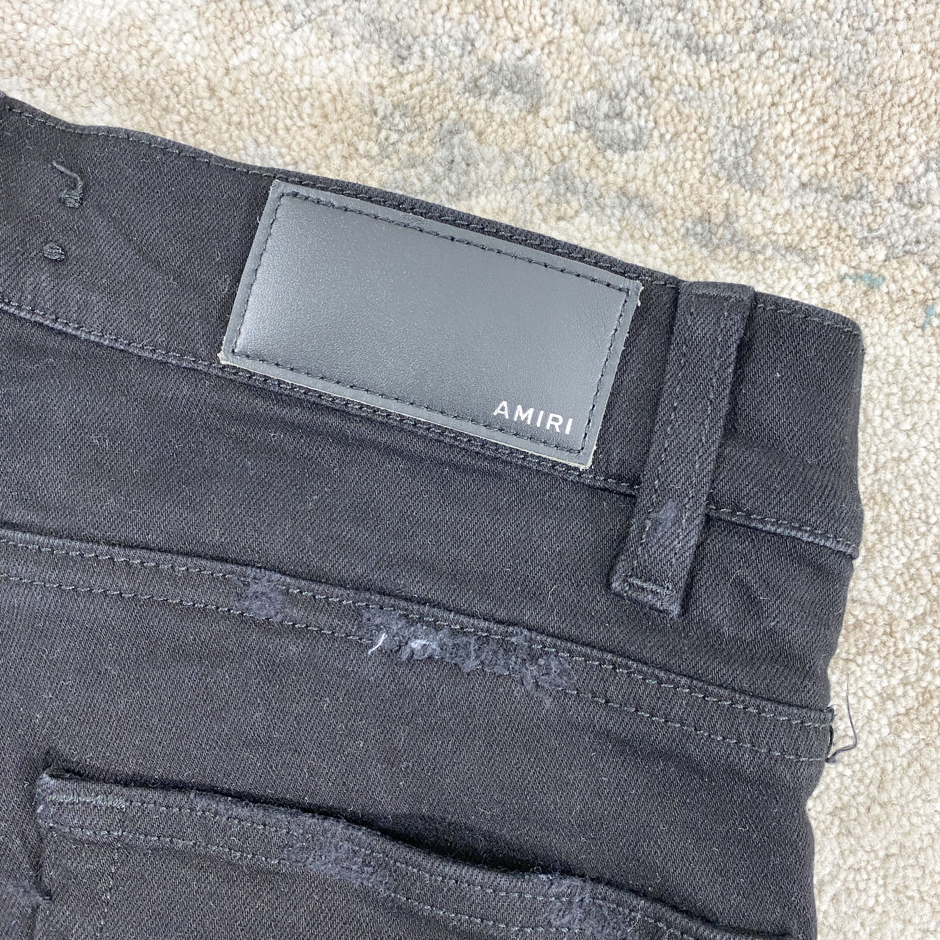 Amiri Amiri MX1 Destroyed Distressed Jeans In Black RRP £950 Size US 31 - 8 Thumbnail