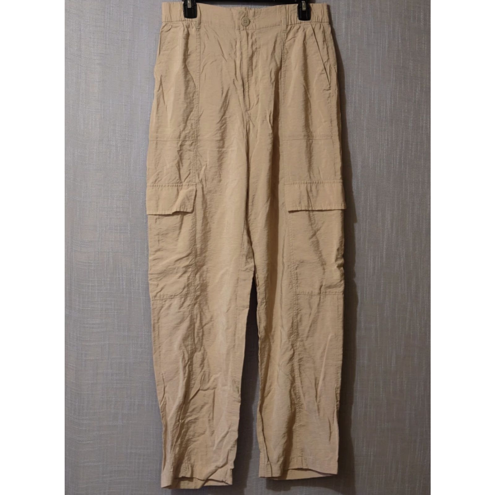 Gap GAP Cargo Pants Beige Lightweight Rayon/Nylon Womens M Tall Pants Size 32" / US 10 / IT 46 - 2 Thumbnail