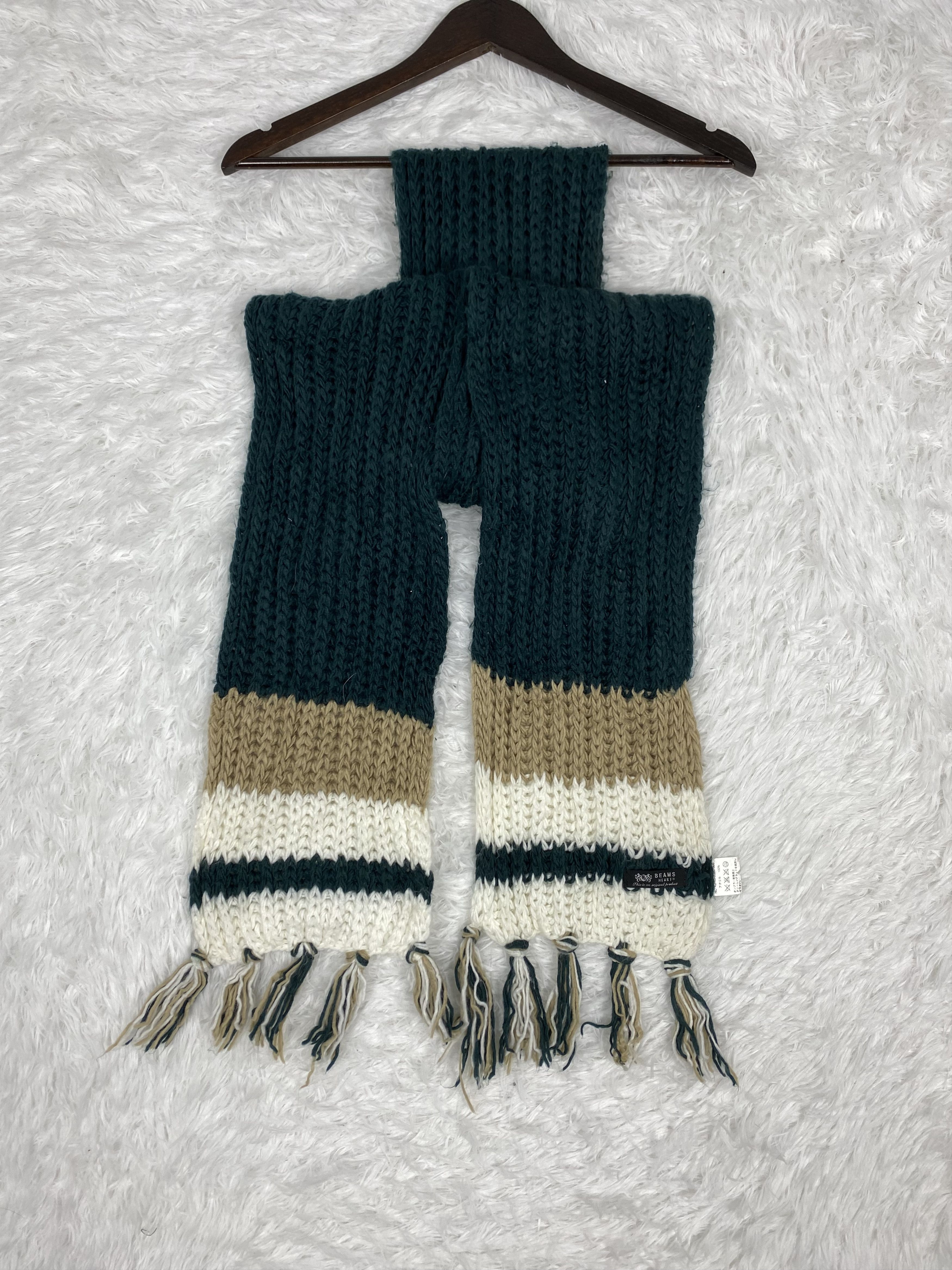 Beams Plus Vintage Beams Heart Scarf / Muffler Neckwear PM0140 Size ONE SIZE - 6 Thumbnail