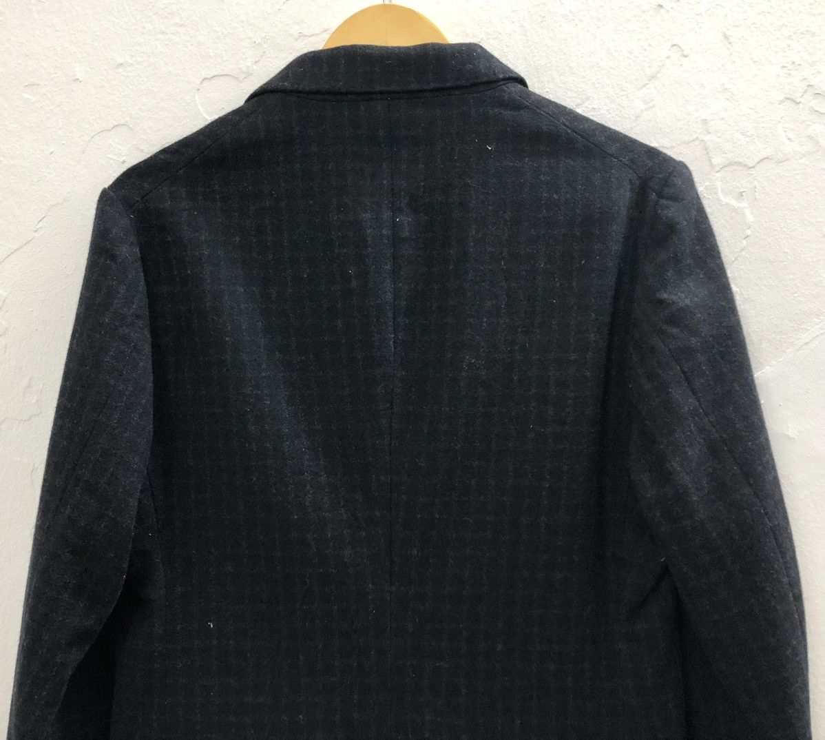 Other Vintage Carreman Wool&Cashmere Checkered Trench Coat Jacket Size 38R - 9 Thumbnail