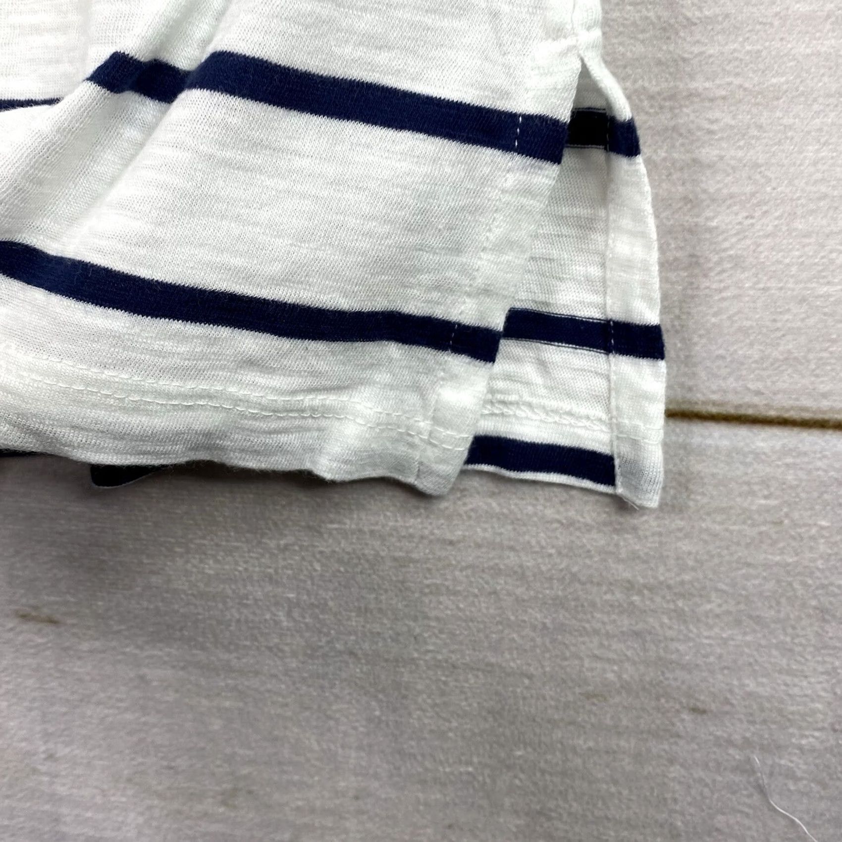 Charter Club Charter Club Shirt Womens 0X Blue Stripe Eyelet Trim Stretch Nautical Beach Size XL / US 12-14 / IT 48-50 - 7 Thumbnail